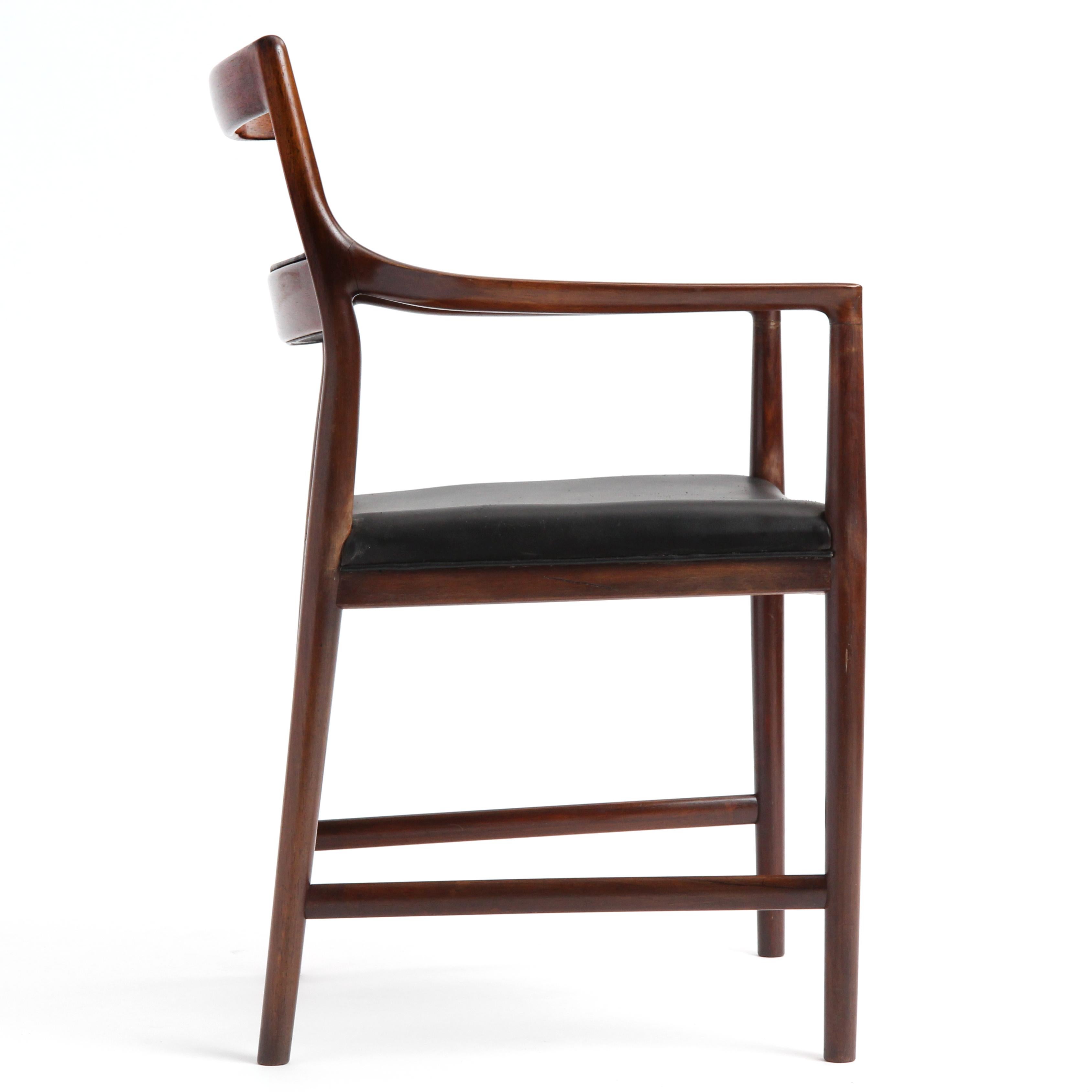 Danish Armchair or Dining Chair by Helge Vestergaard Jensen For Sale