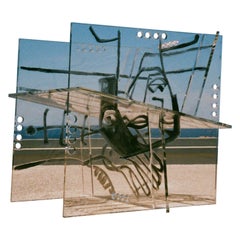 Armchair Distorted, Acrylic Glass and Paint