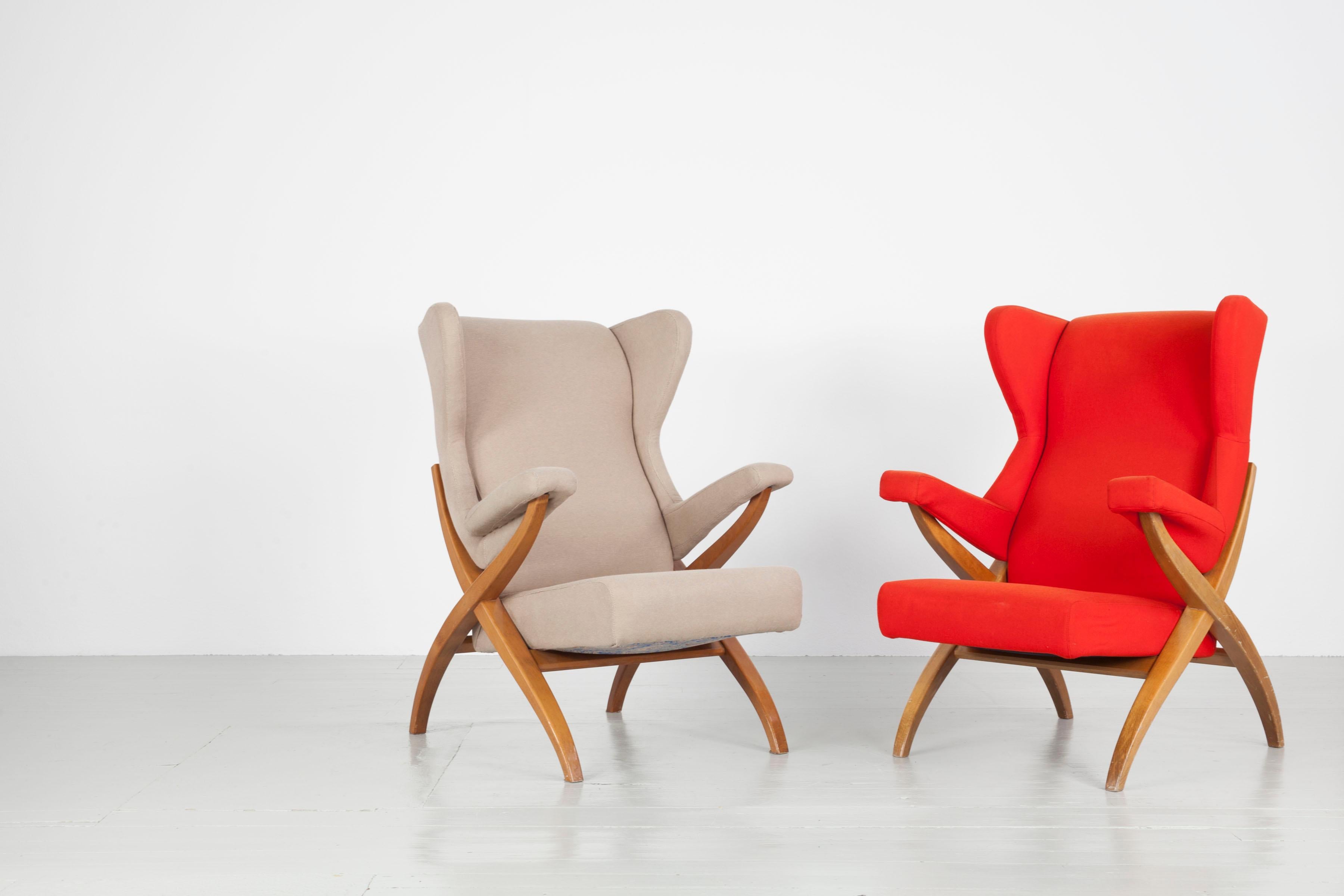 Sessel „Fiorenza“, entworfen 1952 von Franco Albini für Arflex, Italien. im Angebot 3