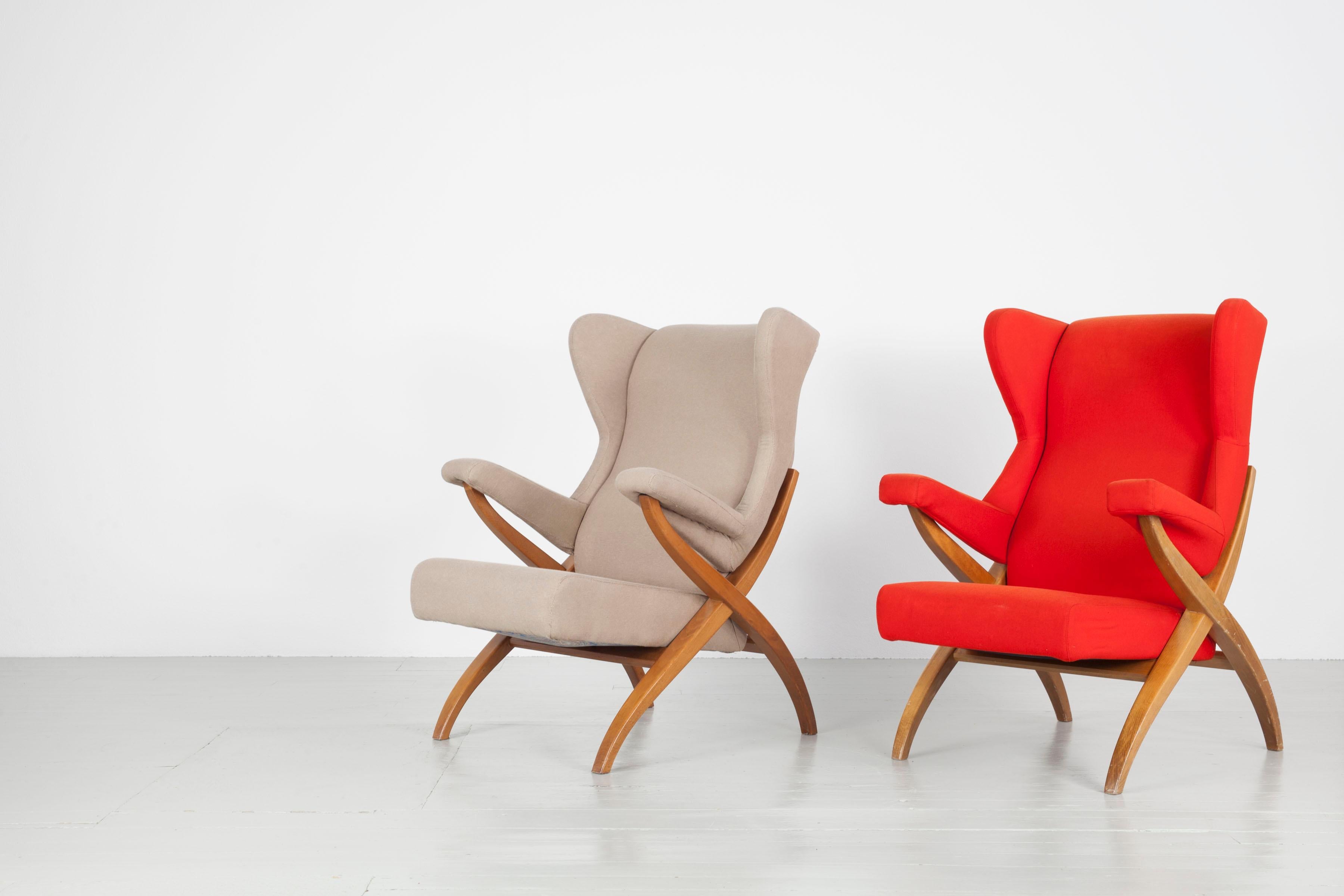 Sessel „Fiorenza“, entworfen 1952 von Franco Albini für Arflex, Italien. im Angebot 4