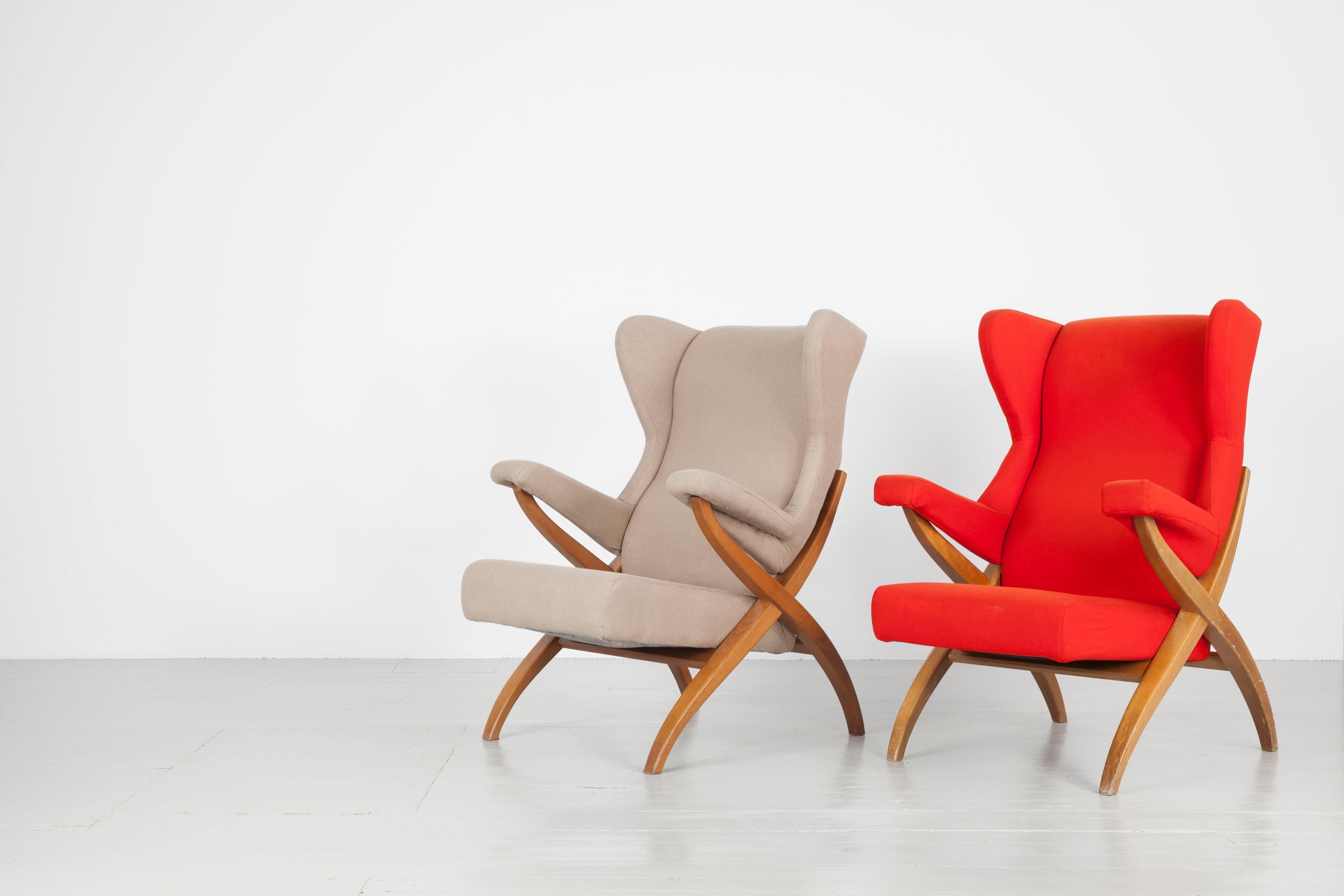 Sessel „Fiorenza“, entworfen 1952 von Franco Albini für Arflex, Italien. im Angebot 5
