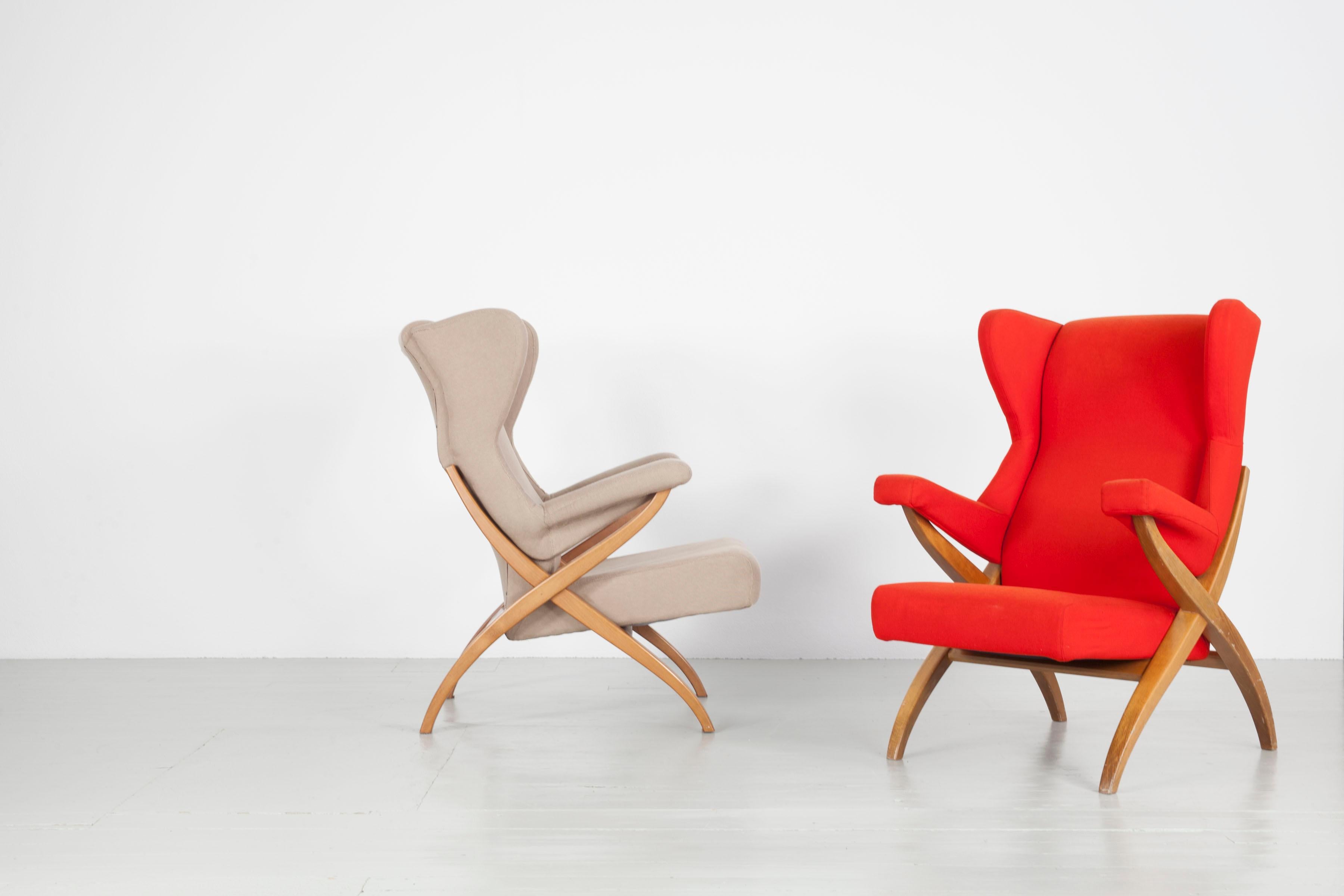 Sessel „Fiorenza“, entworfen 1952 von Franco Albini für Arflex, Italien. im Angebot 6