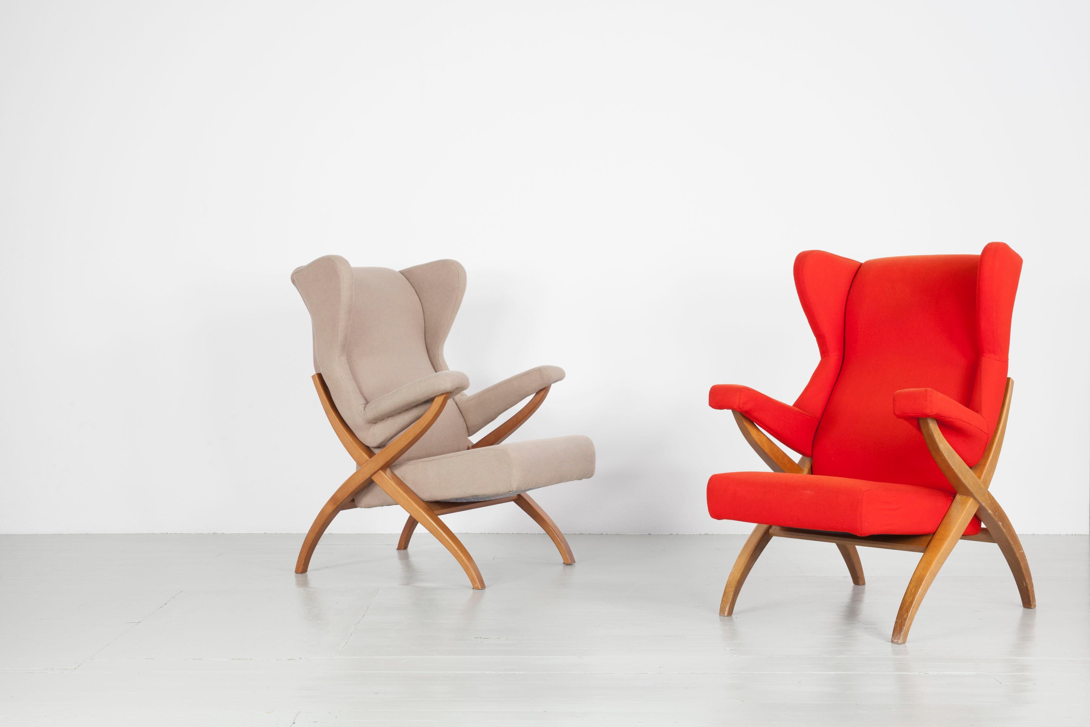 Sessel „Fiorenza“, entworfen 1952 von Franco Albini für Arflex, Italien. im Angebot 7