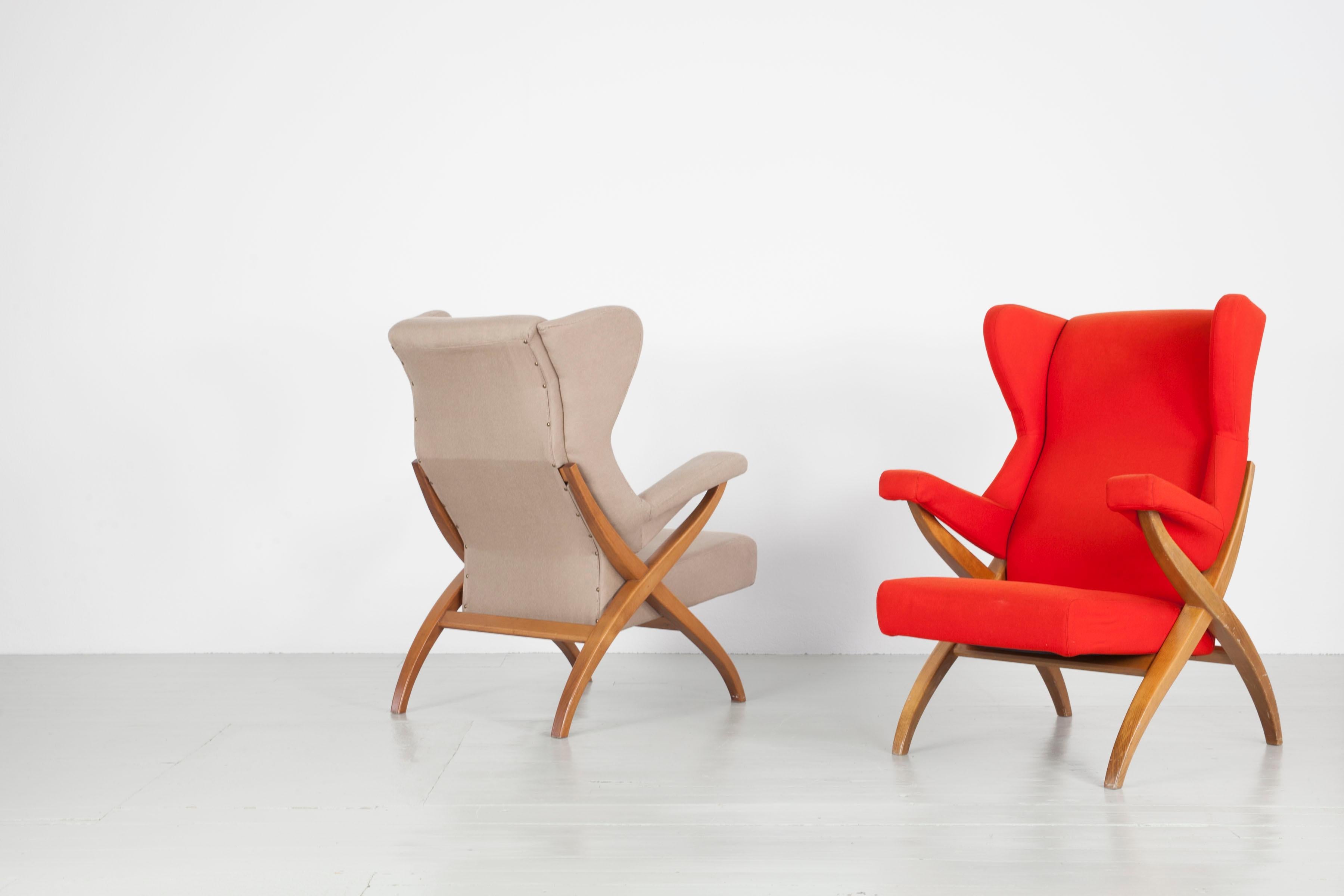 Sessel „Fiorenza“, entworfen 1952 von Franco Albini für Arflex, Italien. im Angebot 9