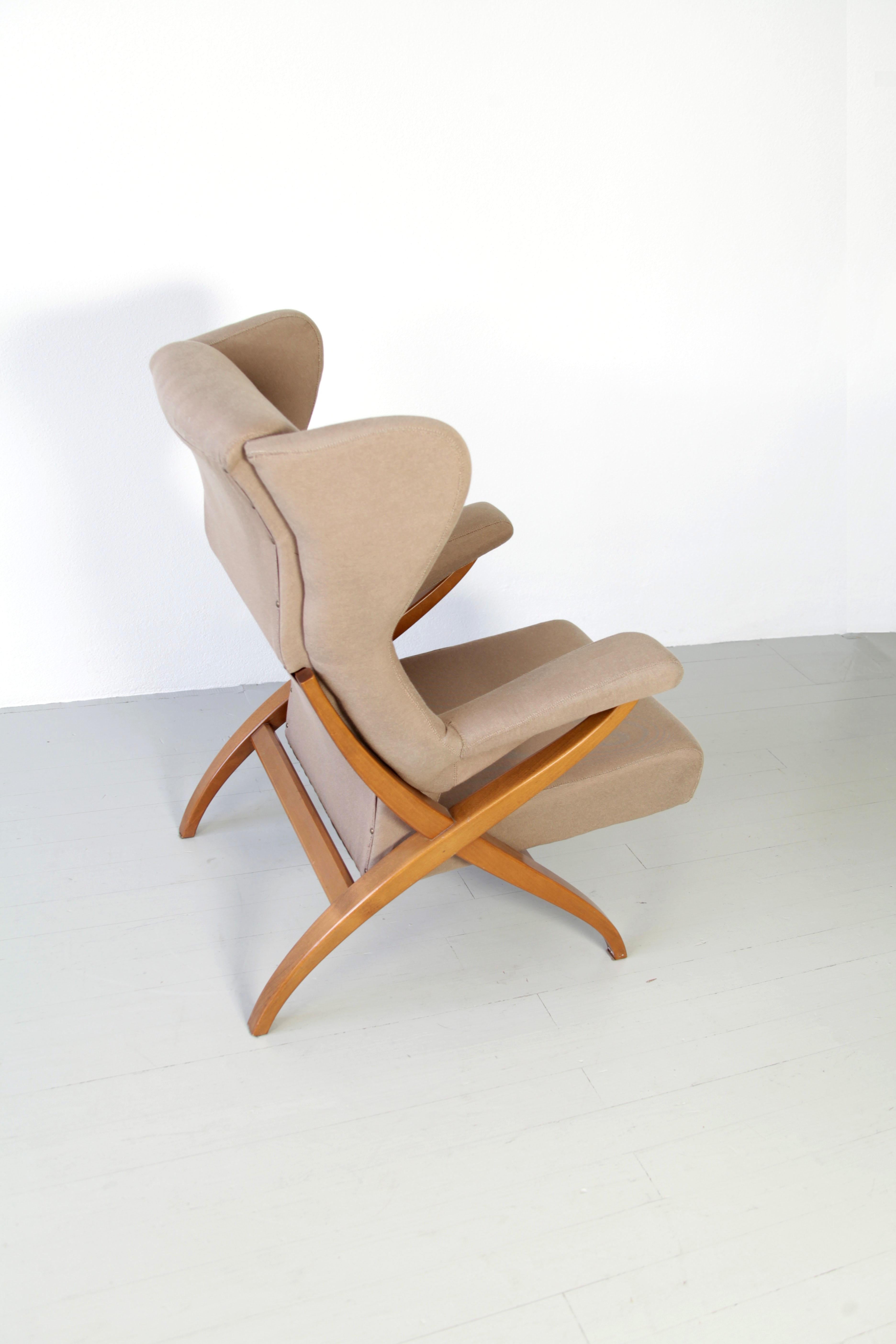 Sessel „Fiorenza“, entworfen 1952 von Franco Albini für Arflex, Italien. im Angebot 2