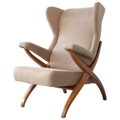 Vintage Armchair "Fiorenza" designed by Franco Albini in 1952 for Arflex, Italy.