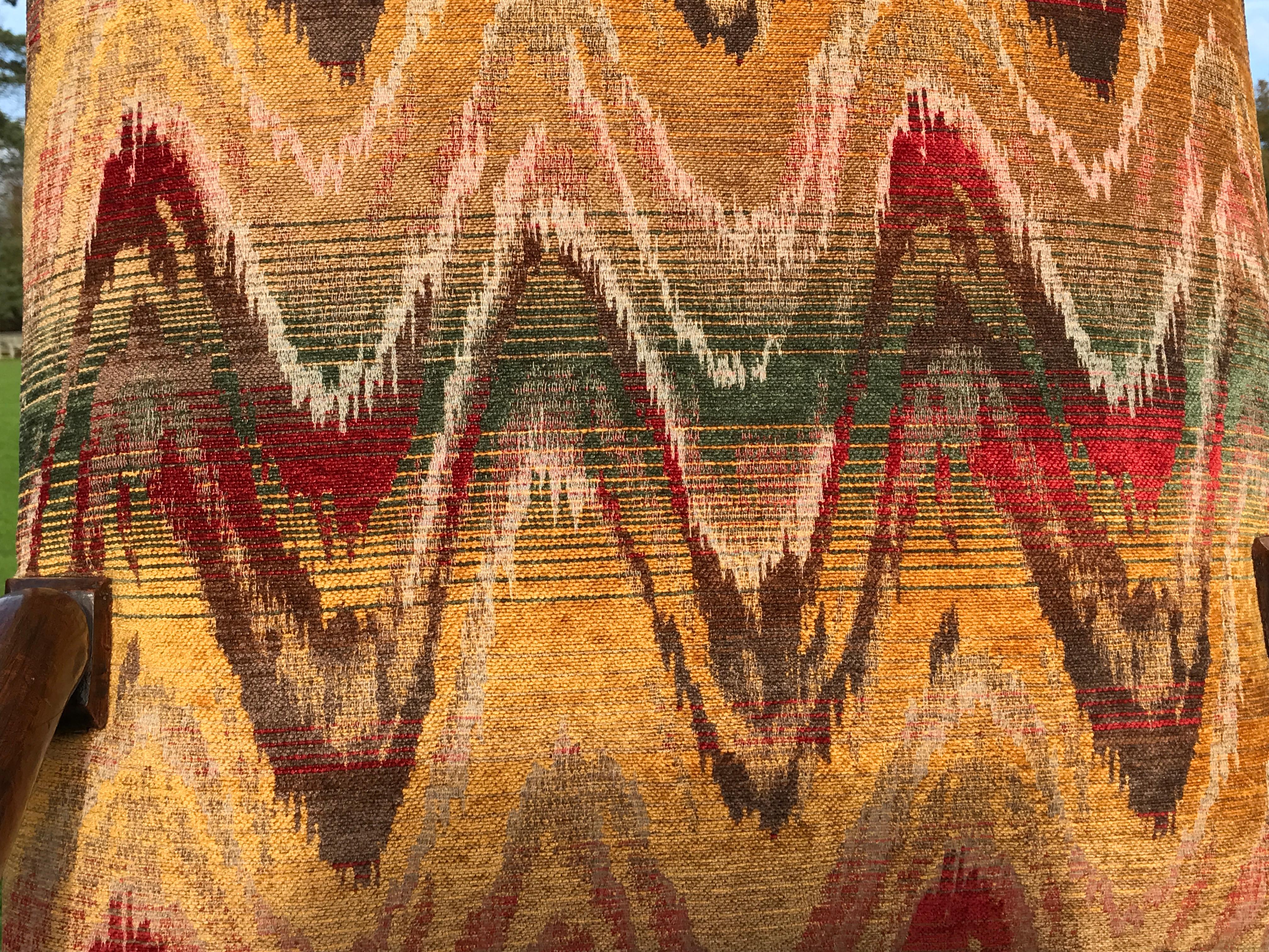 Armlehnstuhl, Flemish Nussbaum gepolstert Bargello Scroll Arm Barley twist Barock im Angebot 6