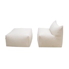 Sessel & Fußstütze Mod Le Bambole entworfen von Mario Bellini für B&B Italia