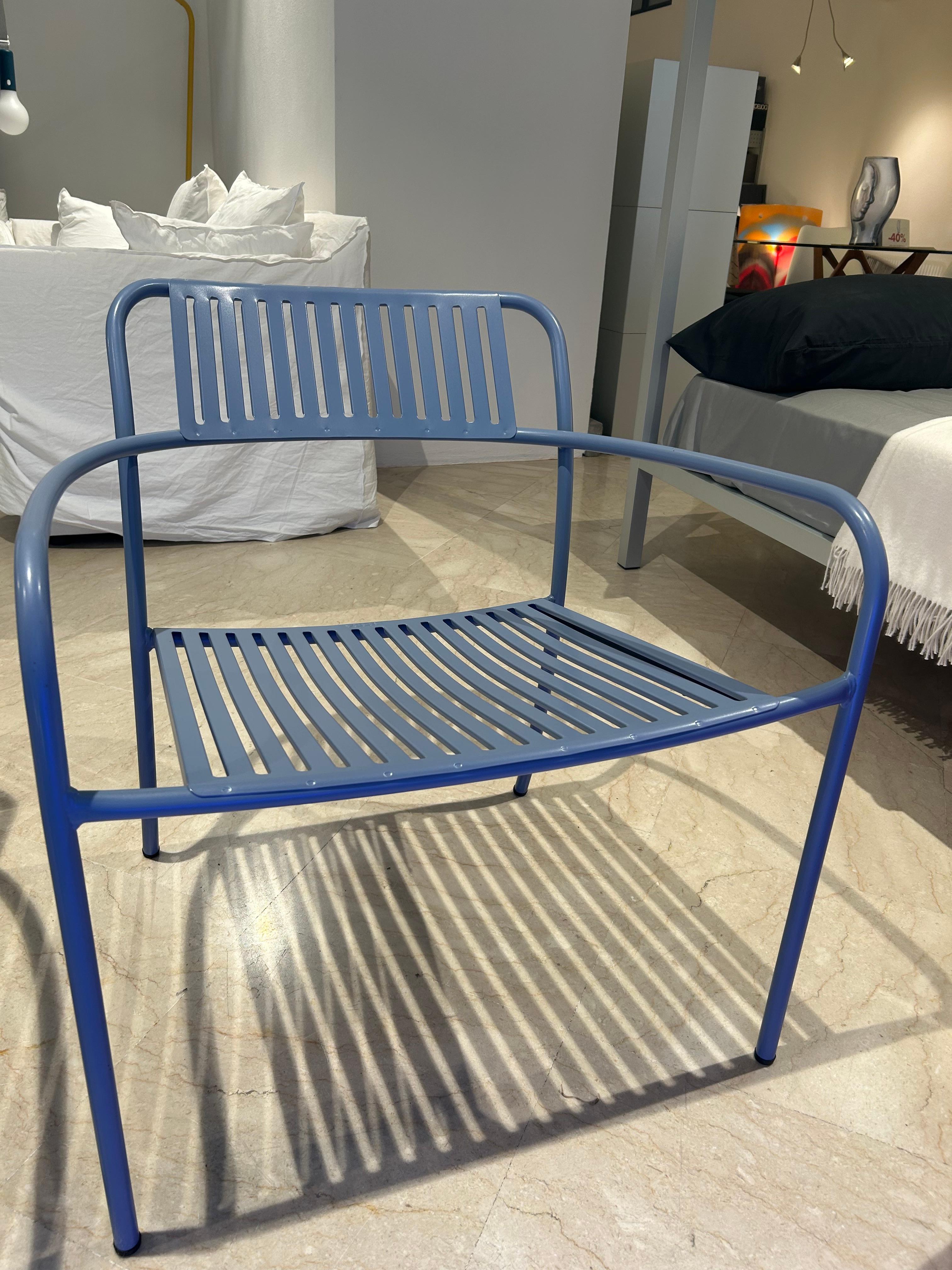 Sessel für den Garten Tolix Patio Slatted (Edelstahl) im Angebot