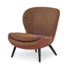 Sillón Estructura de Material Compuesto Patas Ébano Moka Mate o Laca Negra Mate
