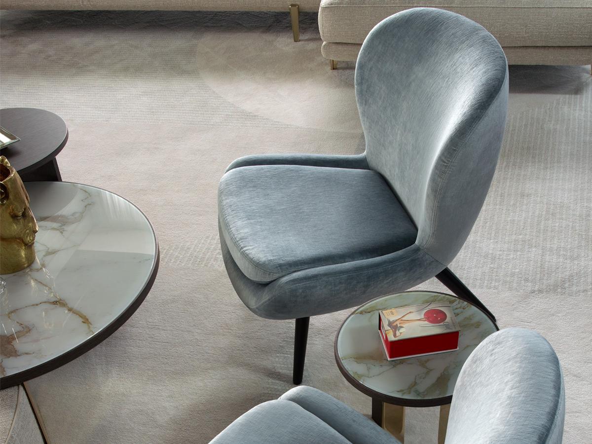 Structure du fauteuil en matériau composite Piétement Ebène Moka mat ou Laqué noir mat en vente 2