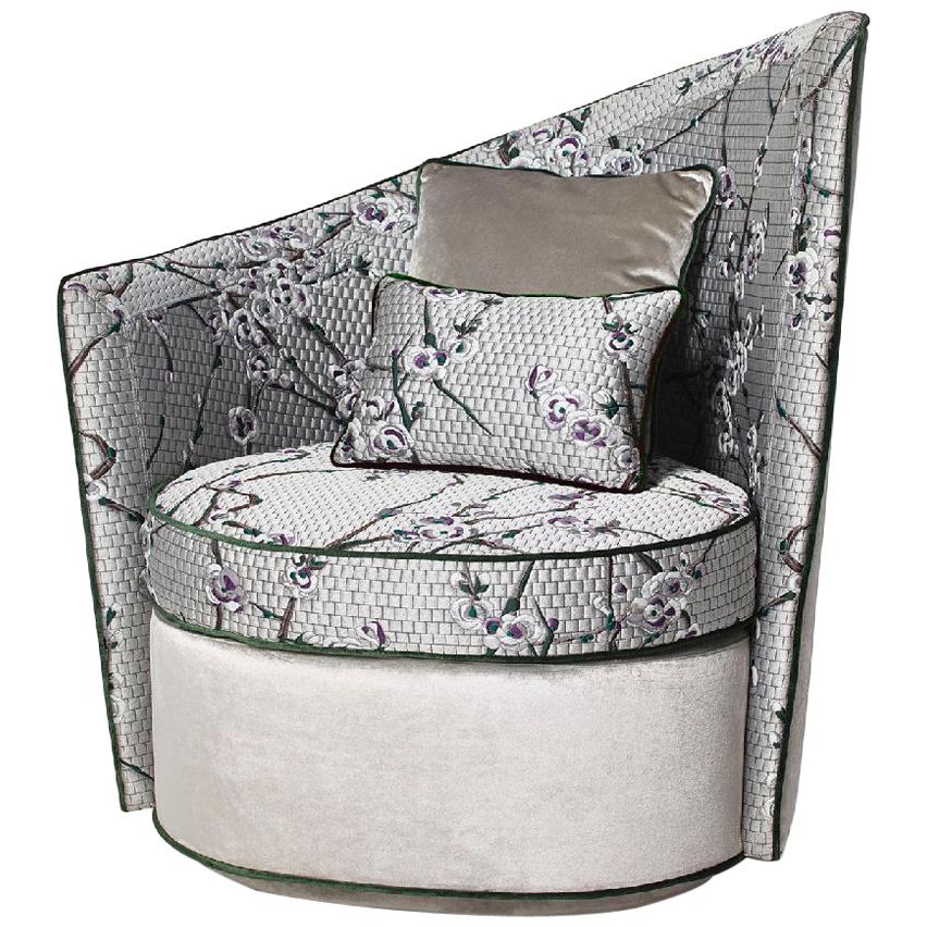 Armchair Frame Made of Solid Timber and  Wood Bronze or Silver Base