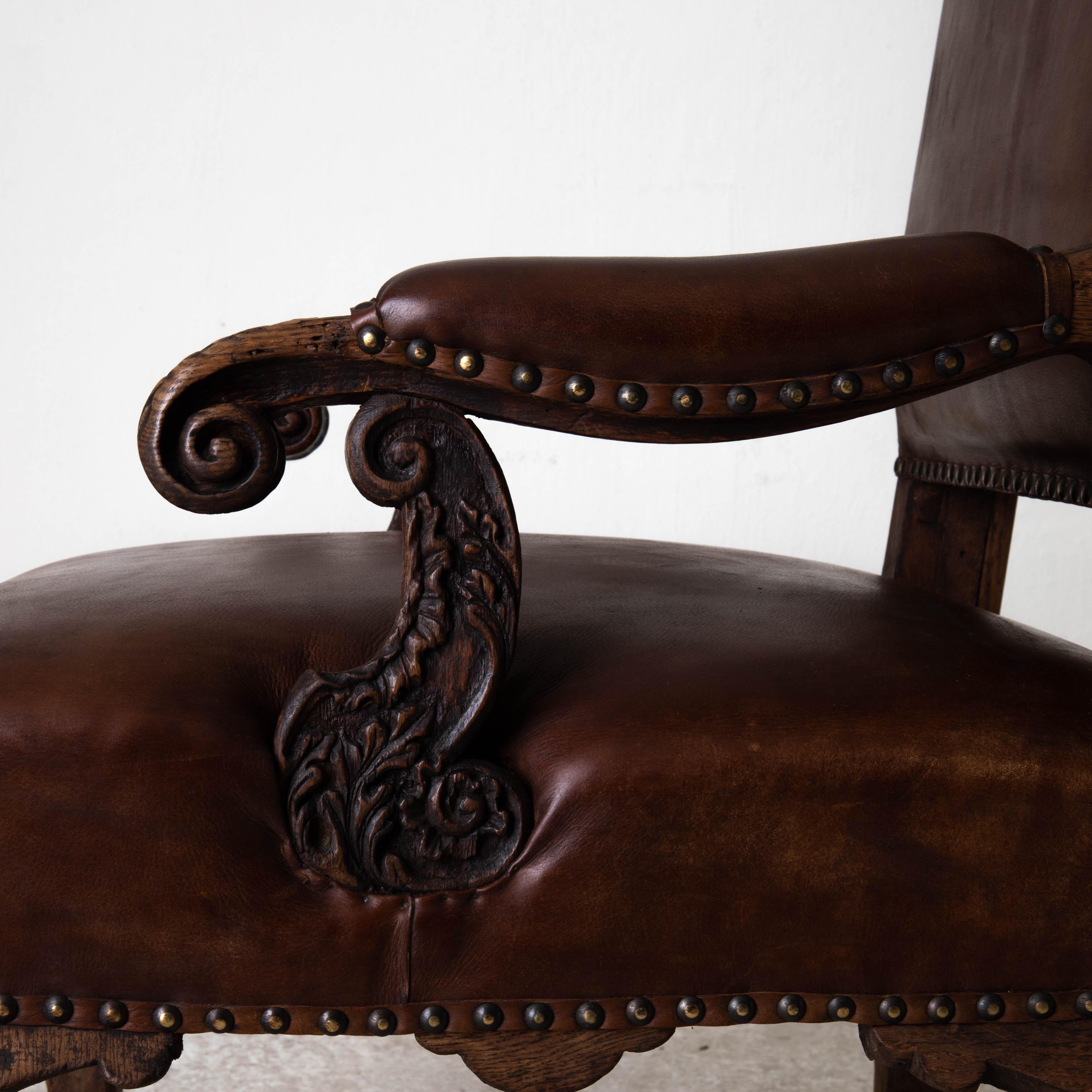 Sessel mit französischer Ohrensessel, Rokoko-Periode, 18. Jahrhundert, Frankreich im Zustand „Gut“ in New York, NY