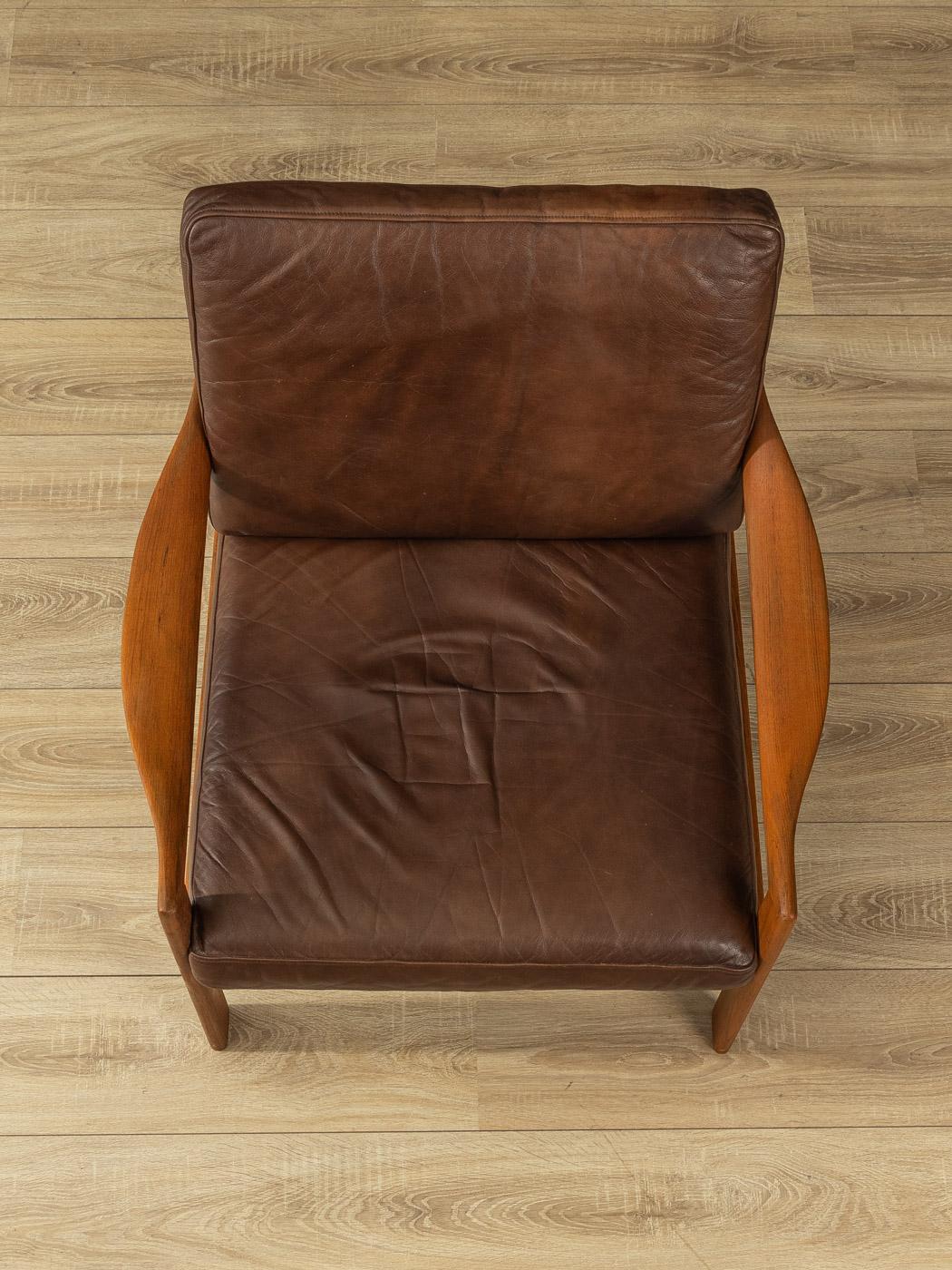 Mid-20th Century Armchair from the 1960s Designed by Illum Wikkelsø, Made in Denmark For Sale