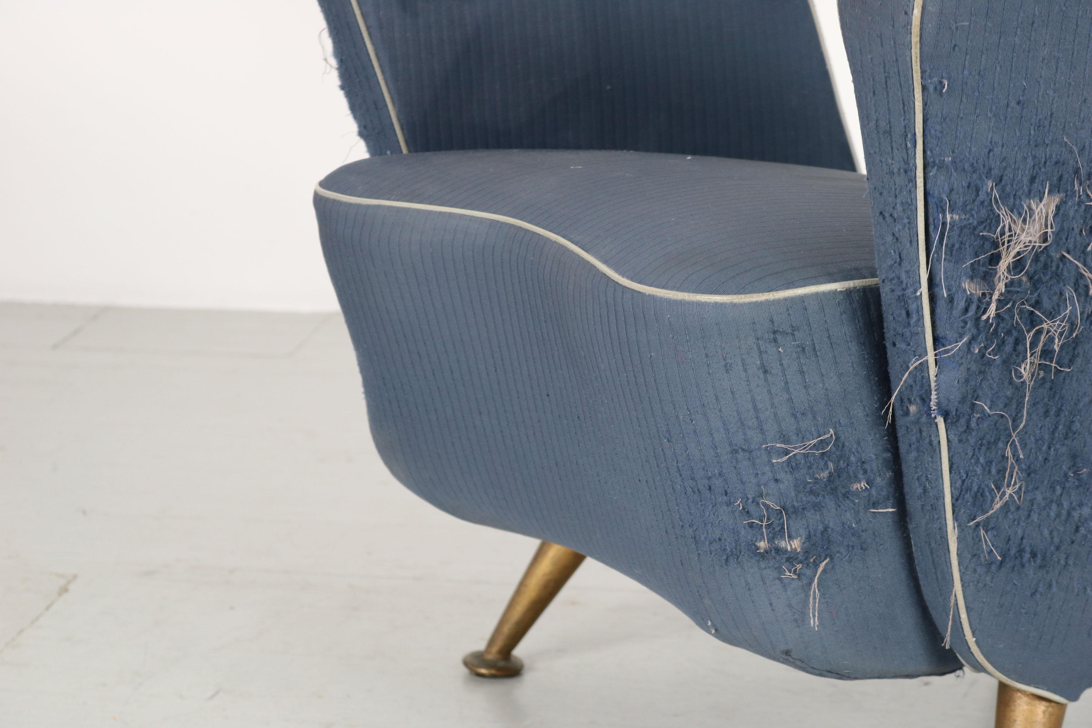 Armchair from the first-class cabin of the Italian express train Settebello, 50s For Sale 4