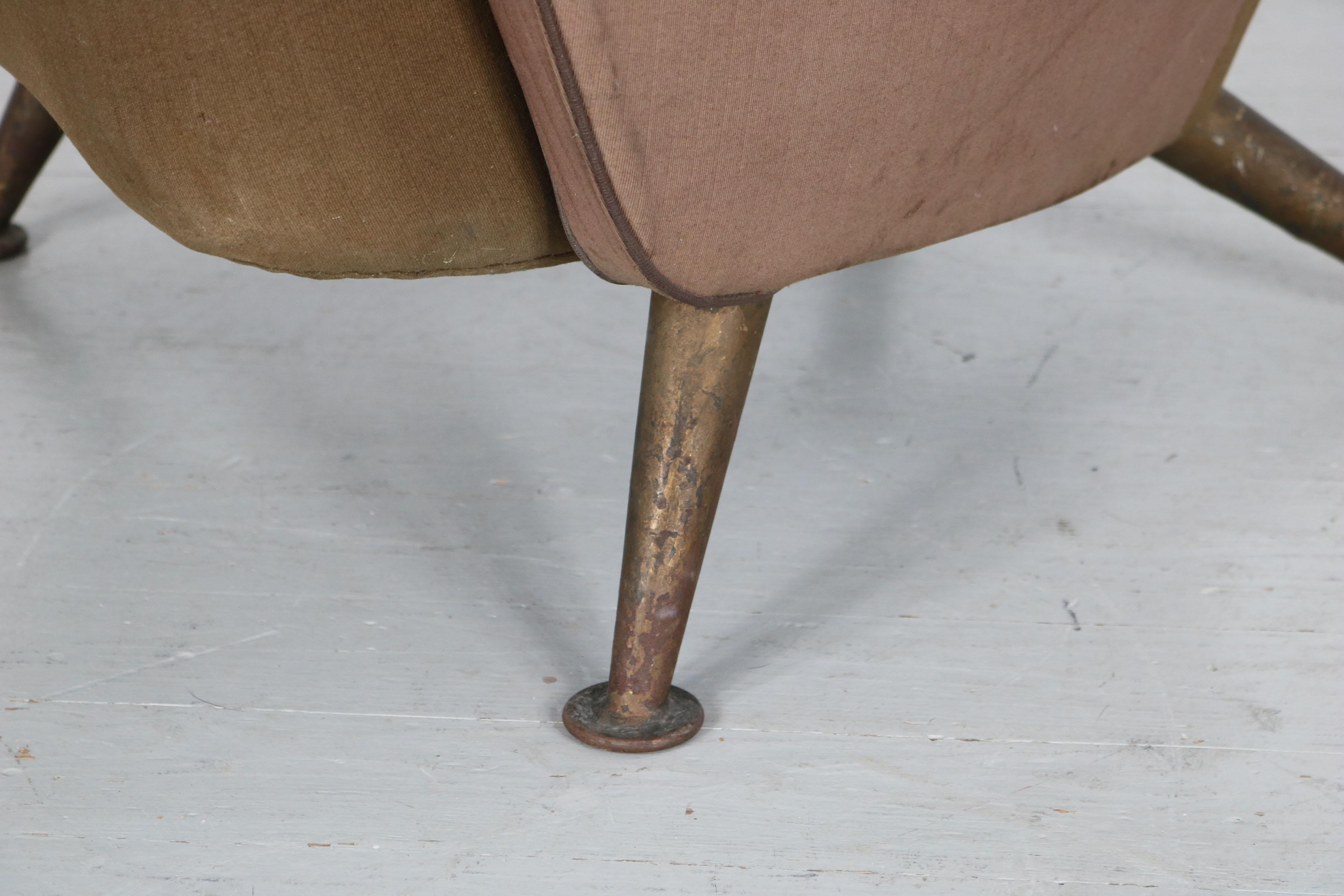 Armchair from the first-class cabin of the Italian express train Settebello, 50s For Sale 6