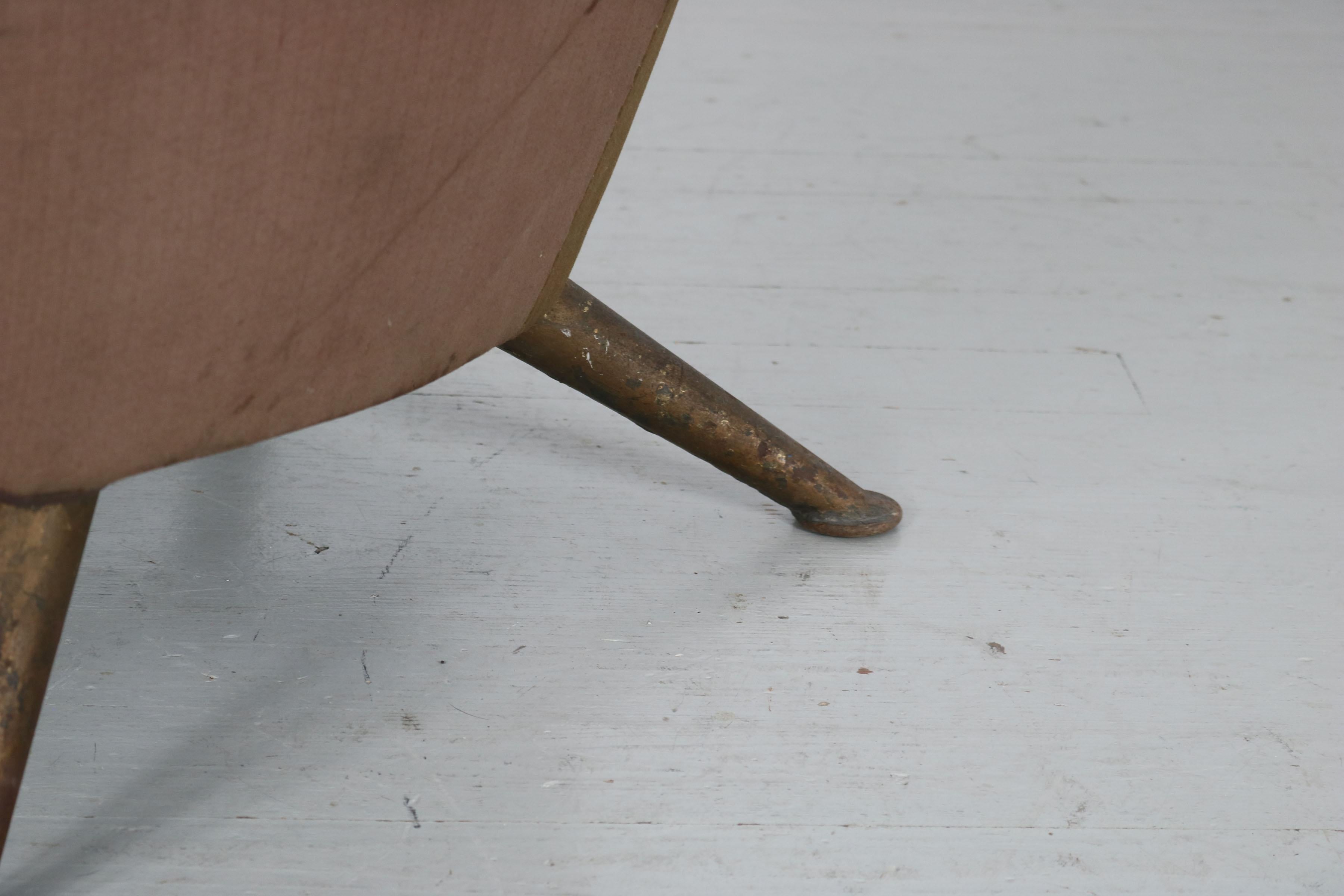 Armchair from the first-class cabin of the Italian express train Settebello, 50s For Sale 7