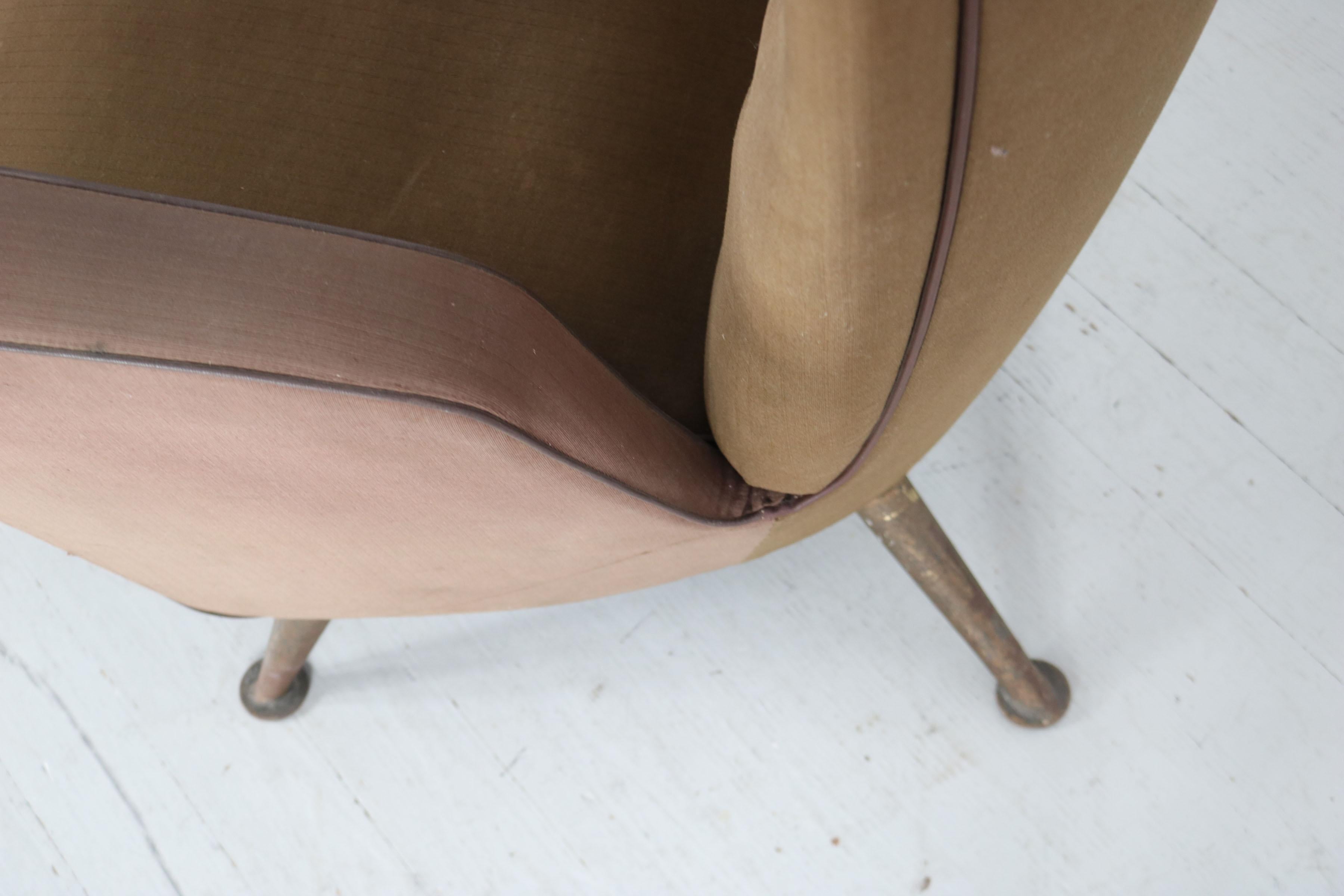 Armchair from the first-class cabin of the Italian express train Settebello, 50s For Sale 9