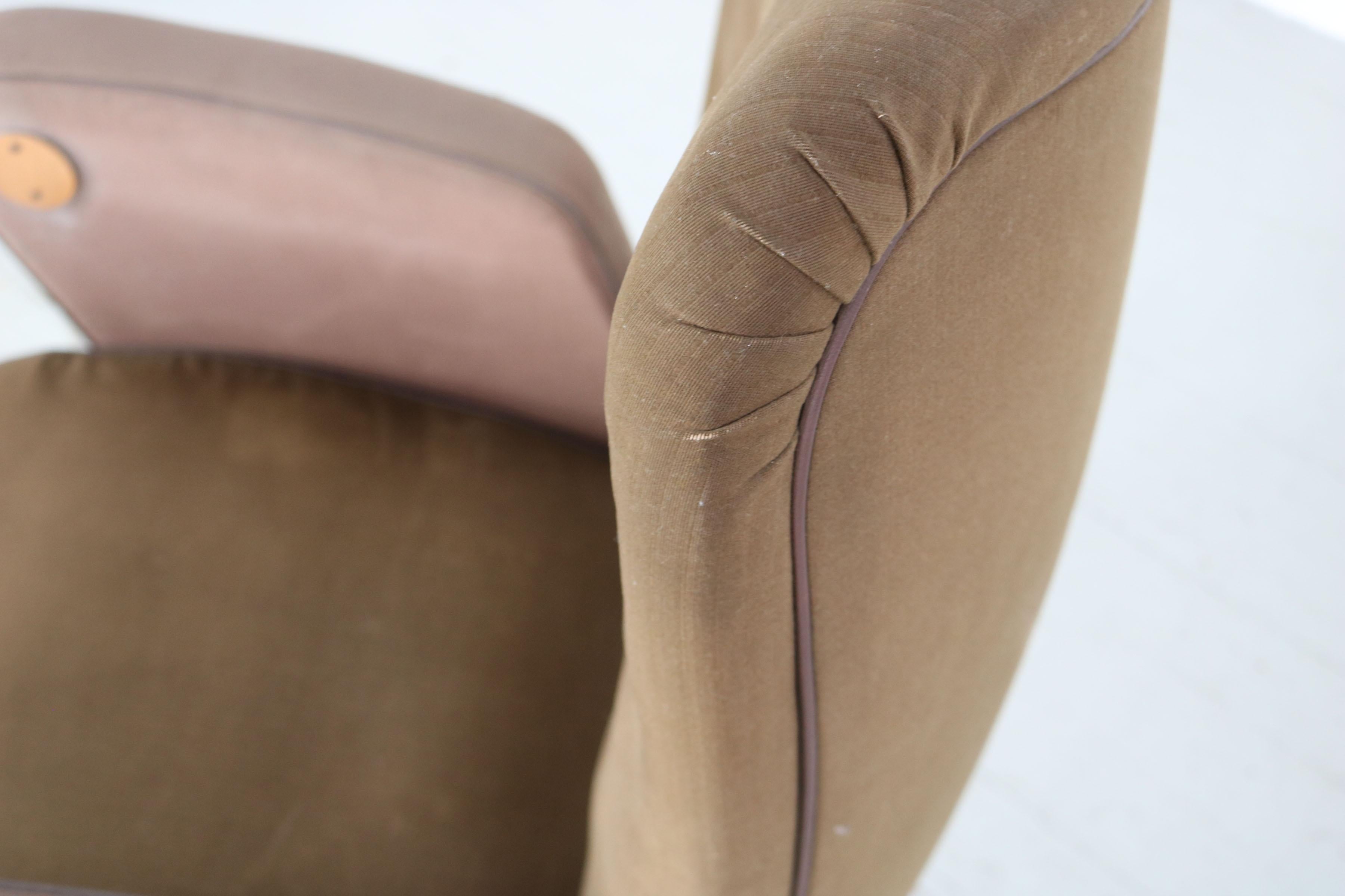 Armchair from the first-class cabin of the Italian express train Settebello, 50s For Sale 10