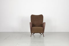 Poltrona della cabina di prima classe del treno espresso italiano Settebello, anni '50