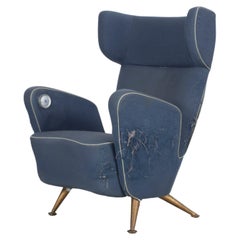 Armchair from the first-class cabin of the Italian express train Settebello, 50s