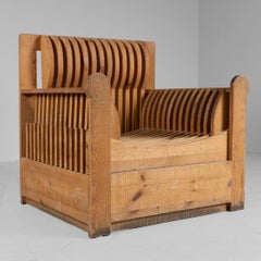 Fauteuil de la série "Mobili nella Valle" Mario Ceroli pour Poltronova, Italie