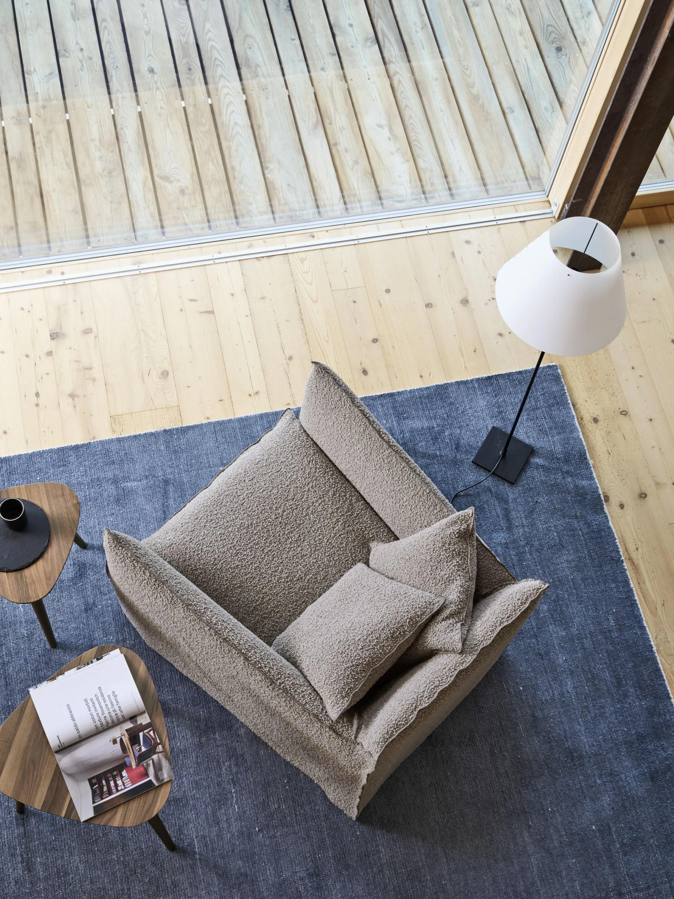 Italian Armchair Gervasoni Ghost 01 - Lino Bianco - design Paola Navone in vendita