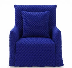 Armchair Gervasoni Ghost 04 - 3D blue - design Paola Navone