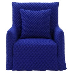 Armchair Gervasoni Ghost 04 - 3D blue - design Paola Navone