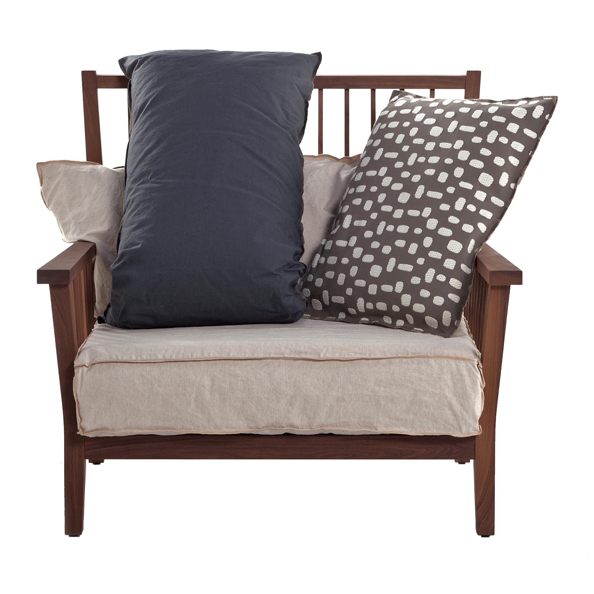 Brand: Gervasoni
Design: Paola Navone
Model: Gray 01 Armchair

The Gray 01 Armchair is designed by Paola Navone for Italian brand Gervasoni and is part of the Gray collection, a harmonious fusion of austere elegance from classic furniture and the