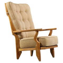 Armchair "Grand repos" by Guillerme et Chambron in Oak from the 60s, F125