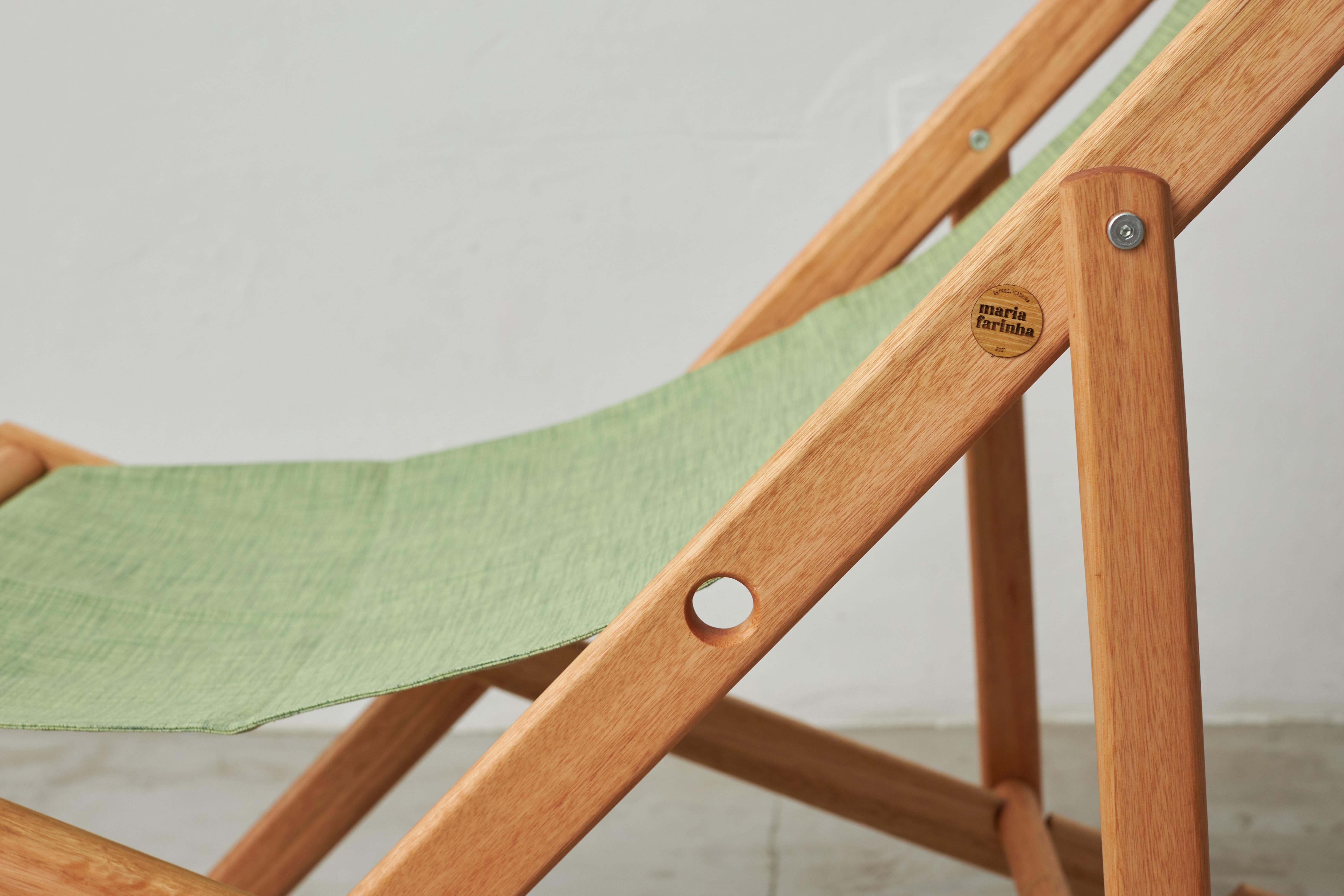  Fauteuil 'Maria Farinha' vert - design brésilien par André Bianco en vente 1