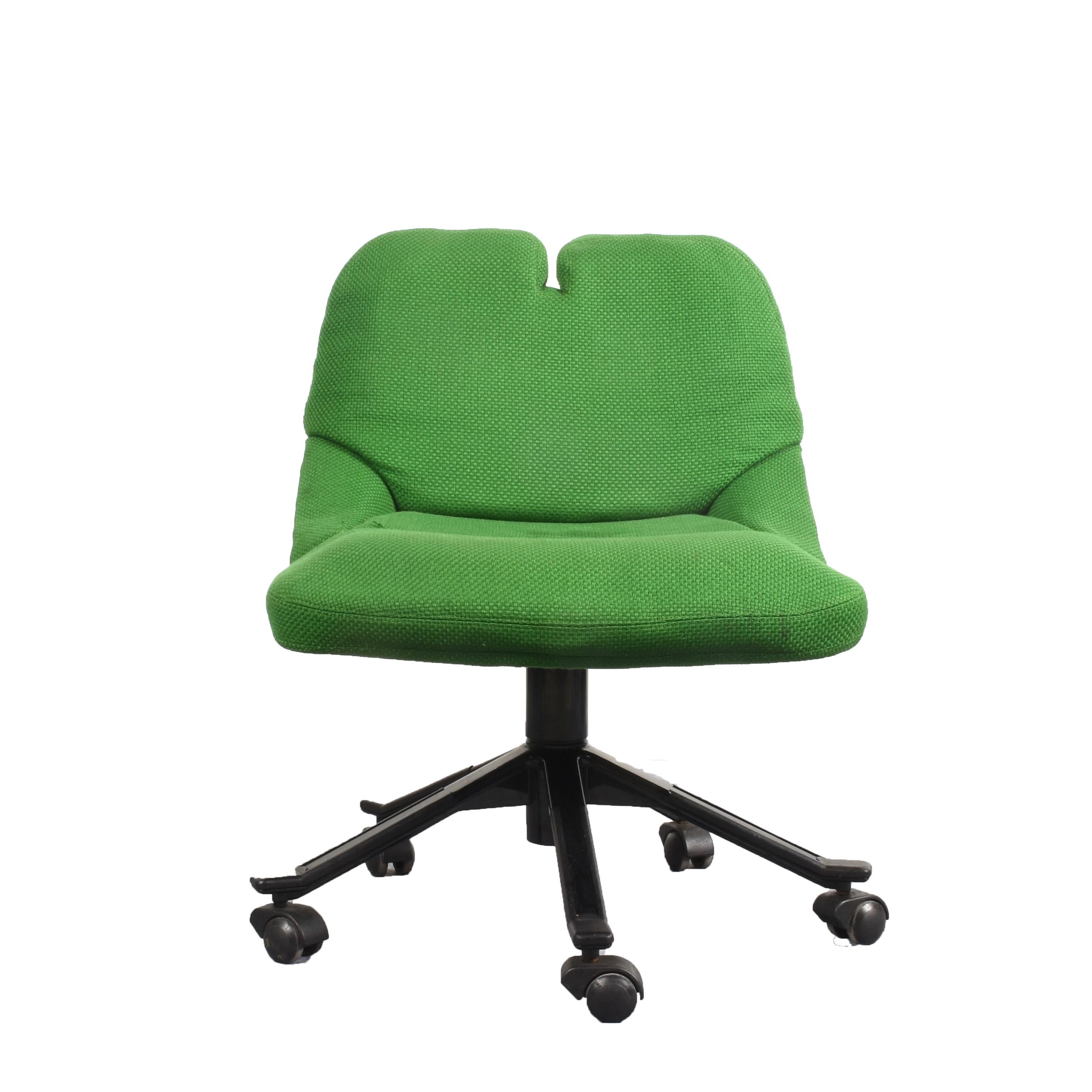 italien Fauteuil vert P55 de Giorgetto Giugiaro pour Tecno, chaise de bureau, Italie, années 1980 en vente