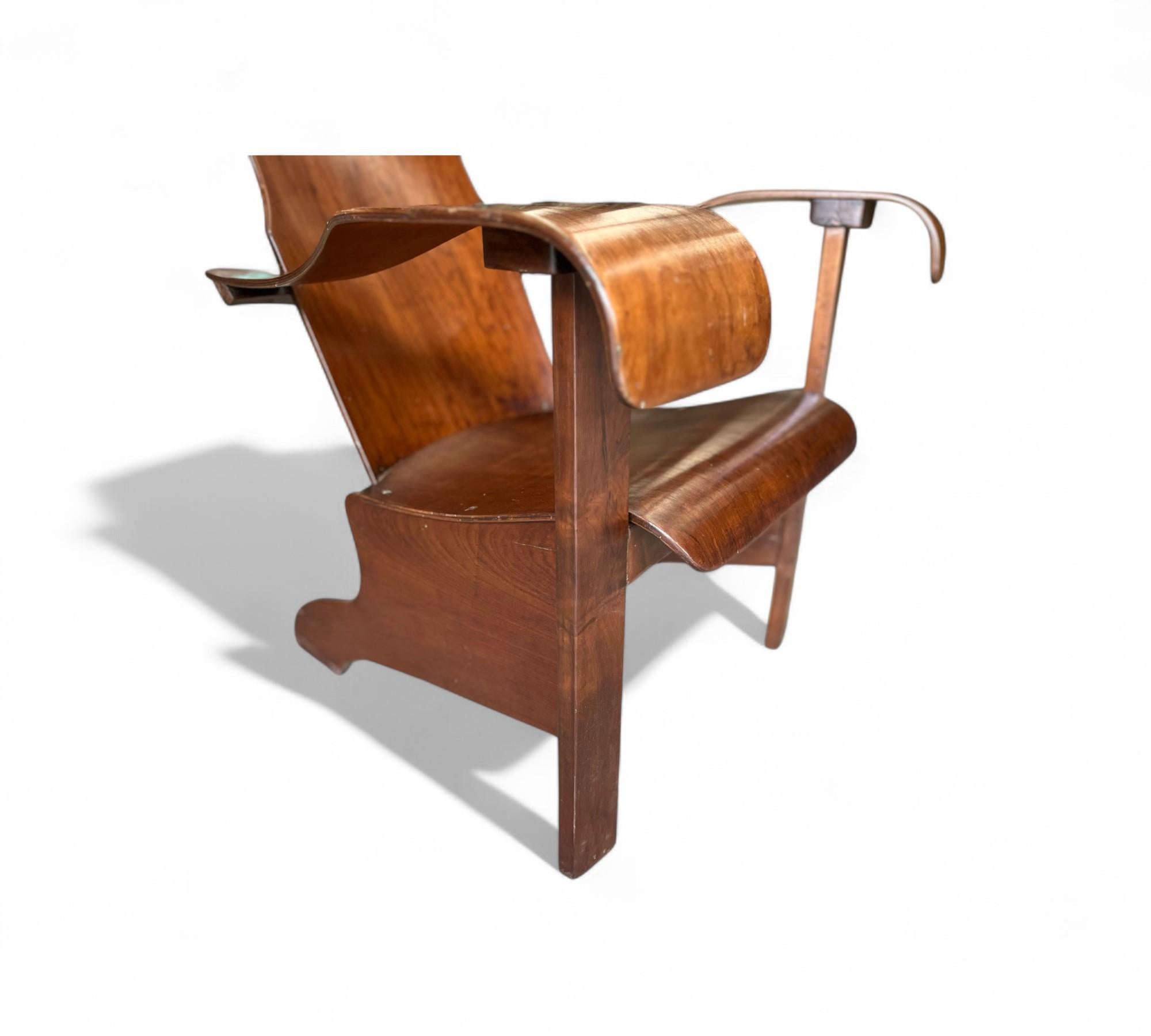 Armchair in Bentwood by Cimo, c. 1950s For Sale 5