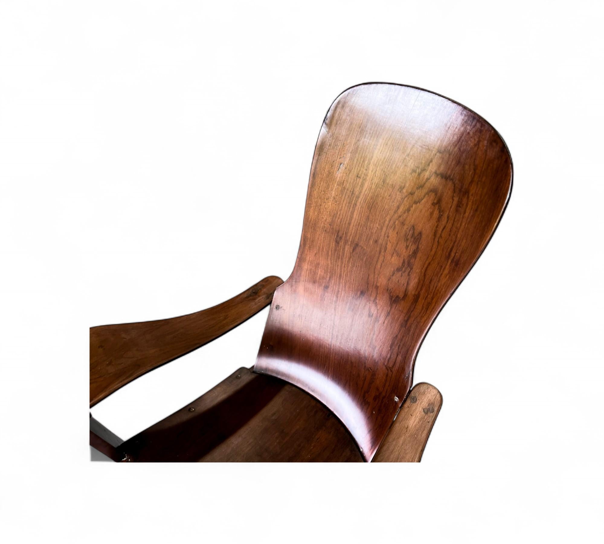 Mid-Century Modern Armchair in Bentwood by Cimo, c. 1950s For Sale