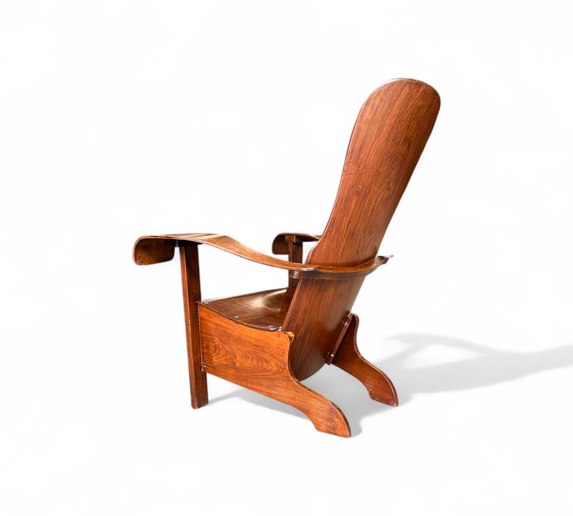 Armchair in Bentwood by Cimo, c. 1950s In Good Condition For Sale In New York, NY