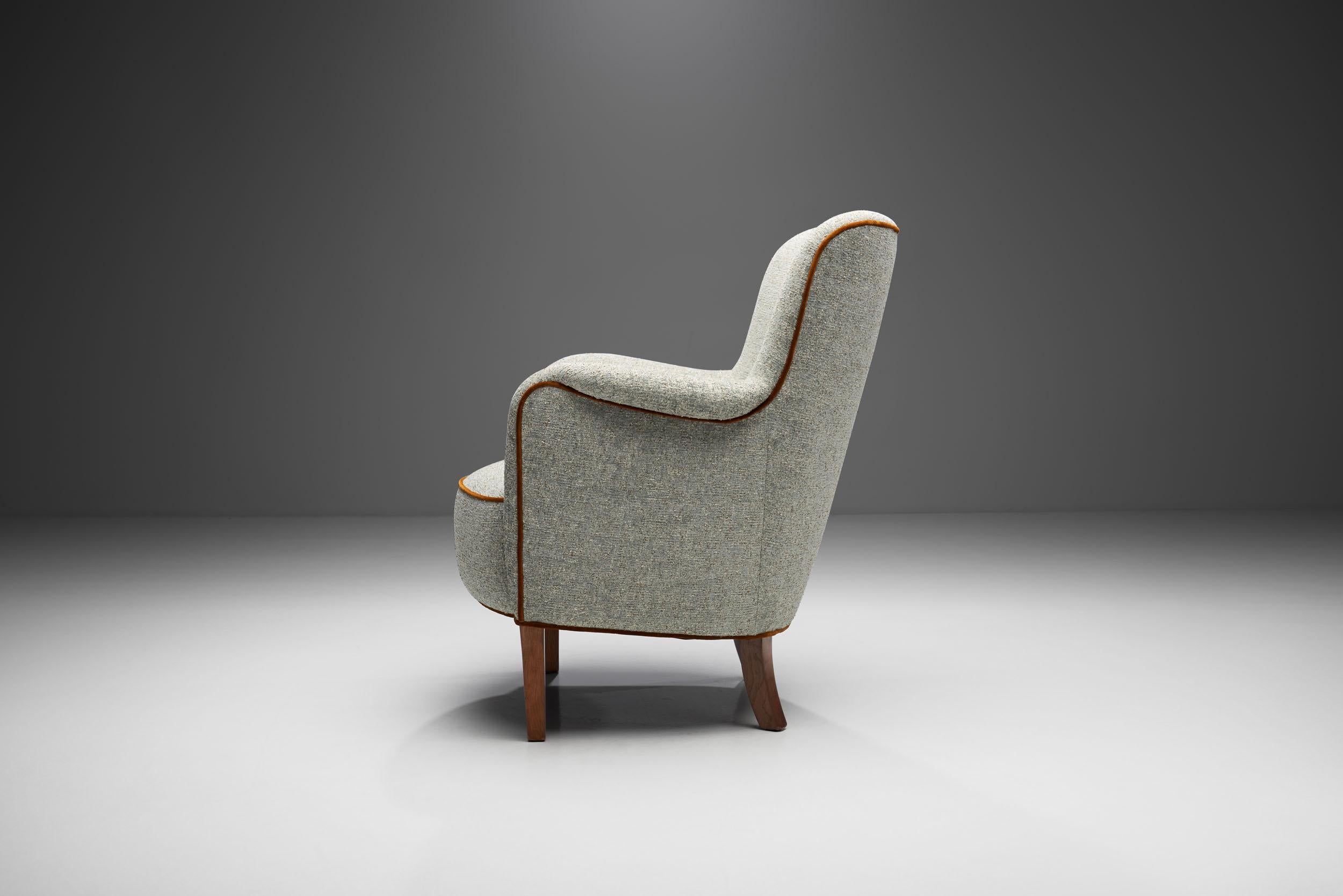 Armchair in Bouclé by Frode Holm 'Attr.' for Illums Bolighus, Denmark, 1960s In Good Condition In Utrecht, NL