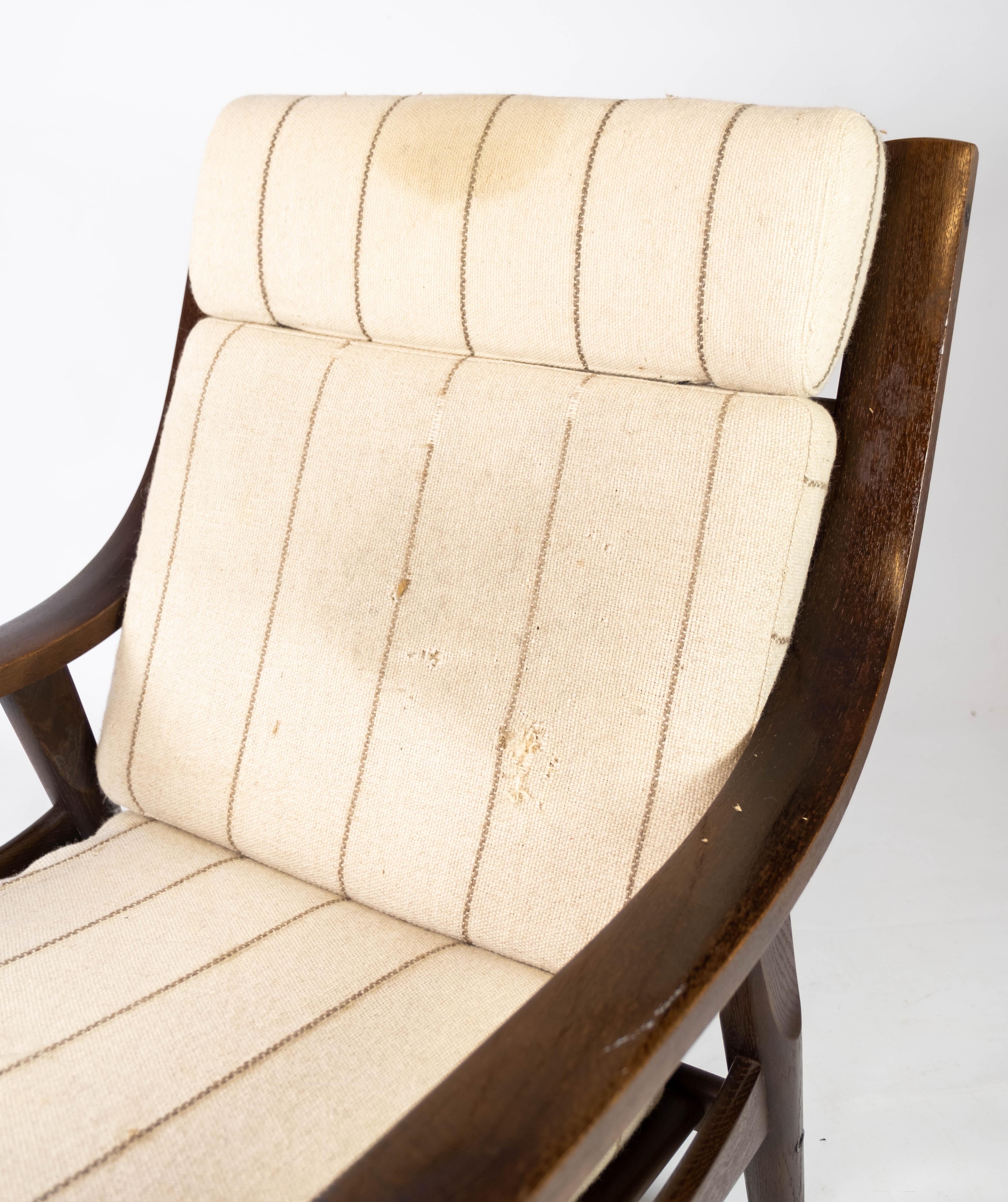 Sessel aus dunkler Eiche Modell GE530 von Hans J. Wegner aus den 1960er Jahren (Dänisch) im Angebot