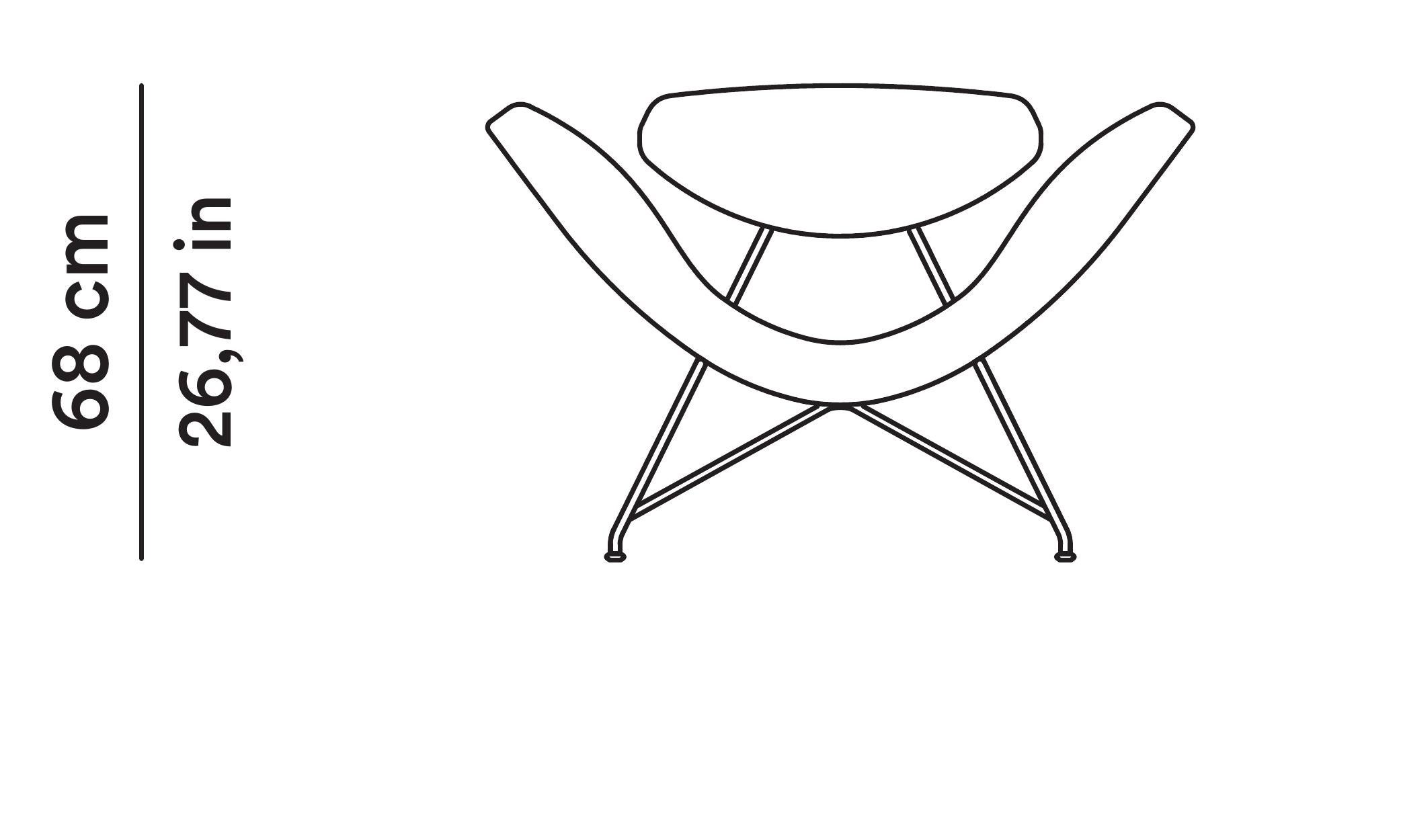 Acier Fauteuil en tissu Calantha Tacchini Reversível design Martin Eisler en vente