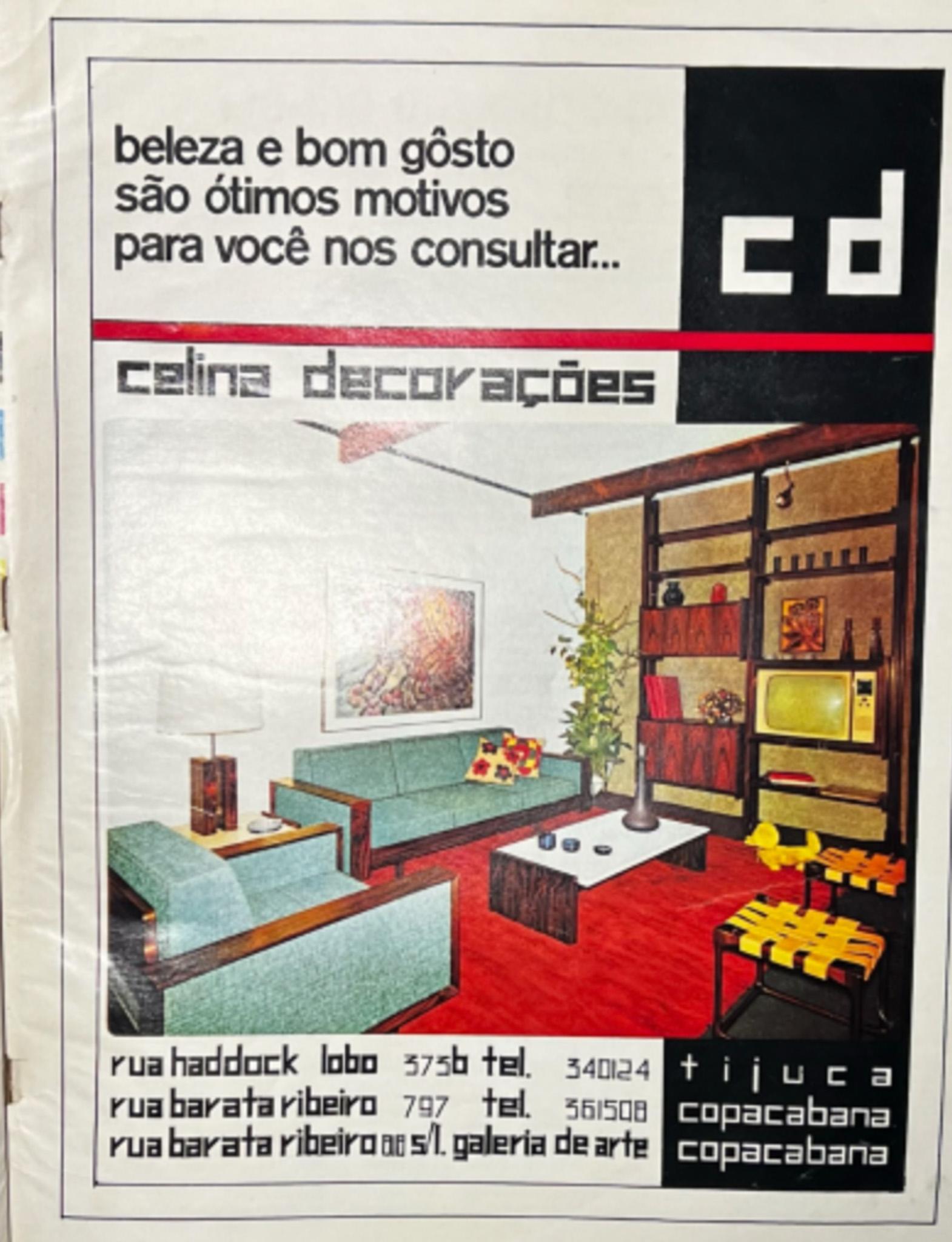 Mid-Century Modern Armchair in Hardwood & Beige Linen by Celina, 1960, Brazil For Sale 2