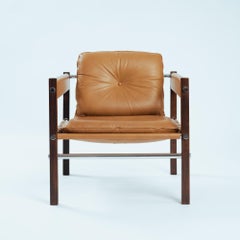 Armchair in Jacaranda Wood and Leather by Celina Decorações, Brazil, 1950s