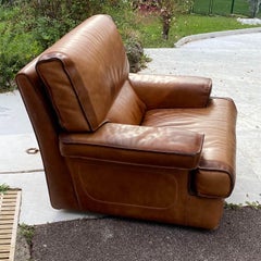 Armchair in Leather, by Roche Bobois, France, 1970