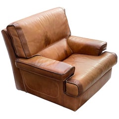 Armchair in Leather, by Roche Bobois, France, 1970
