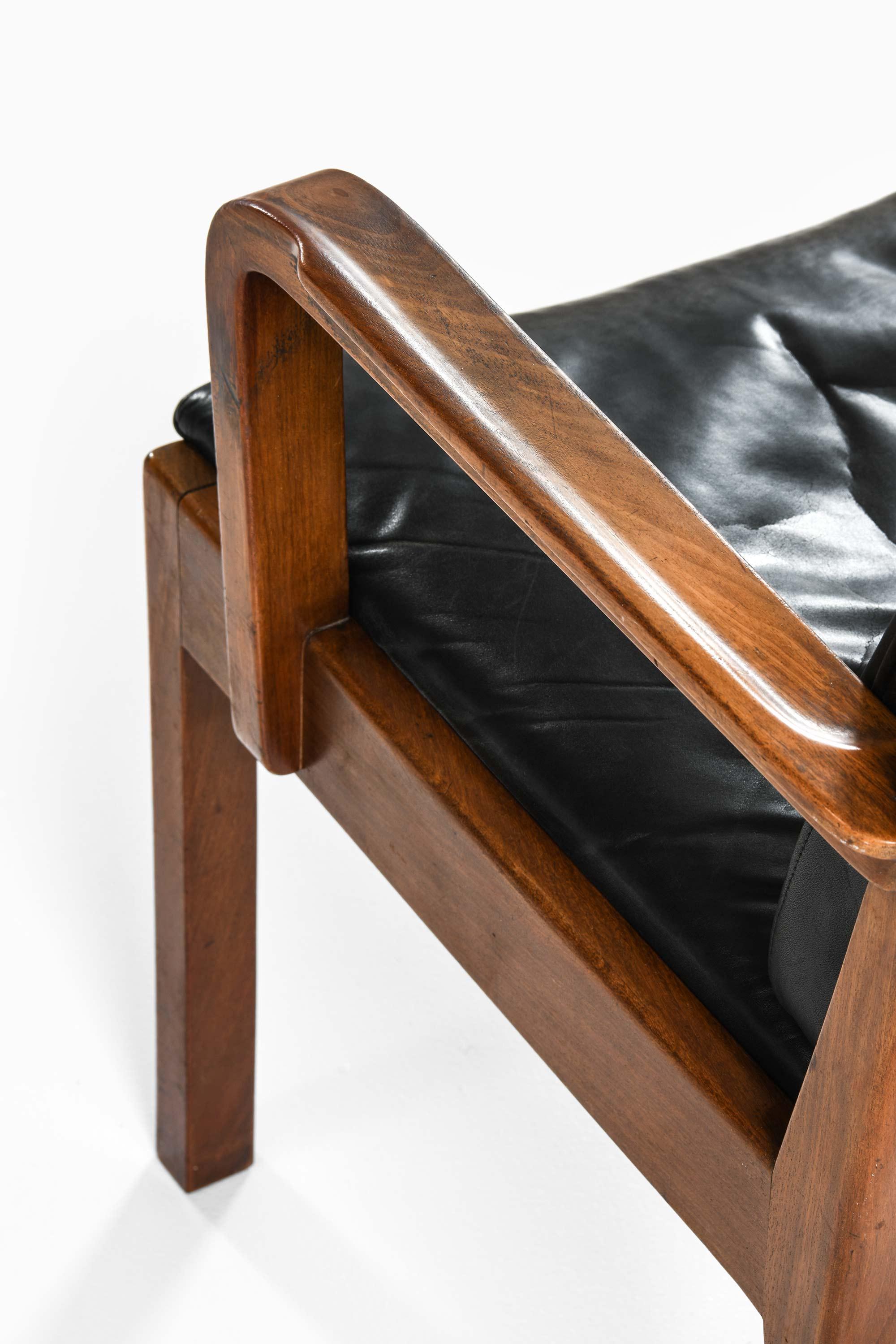 Poltrona in mogano e pelle di Tove & Edvard Kindt-Larsen, anni '30 In condizioni buone in vendita a Limhamn, Skåne län