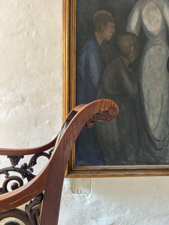 Armchair in mahogany in the manner of G.F. Hetsch, Denmark 1830's.