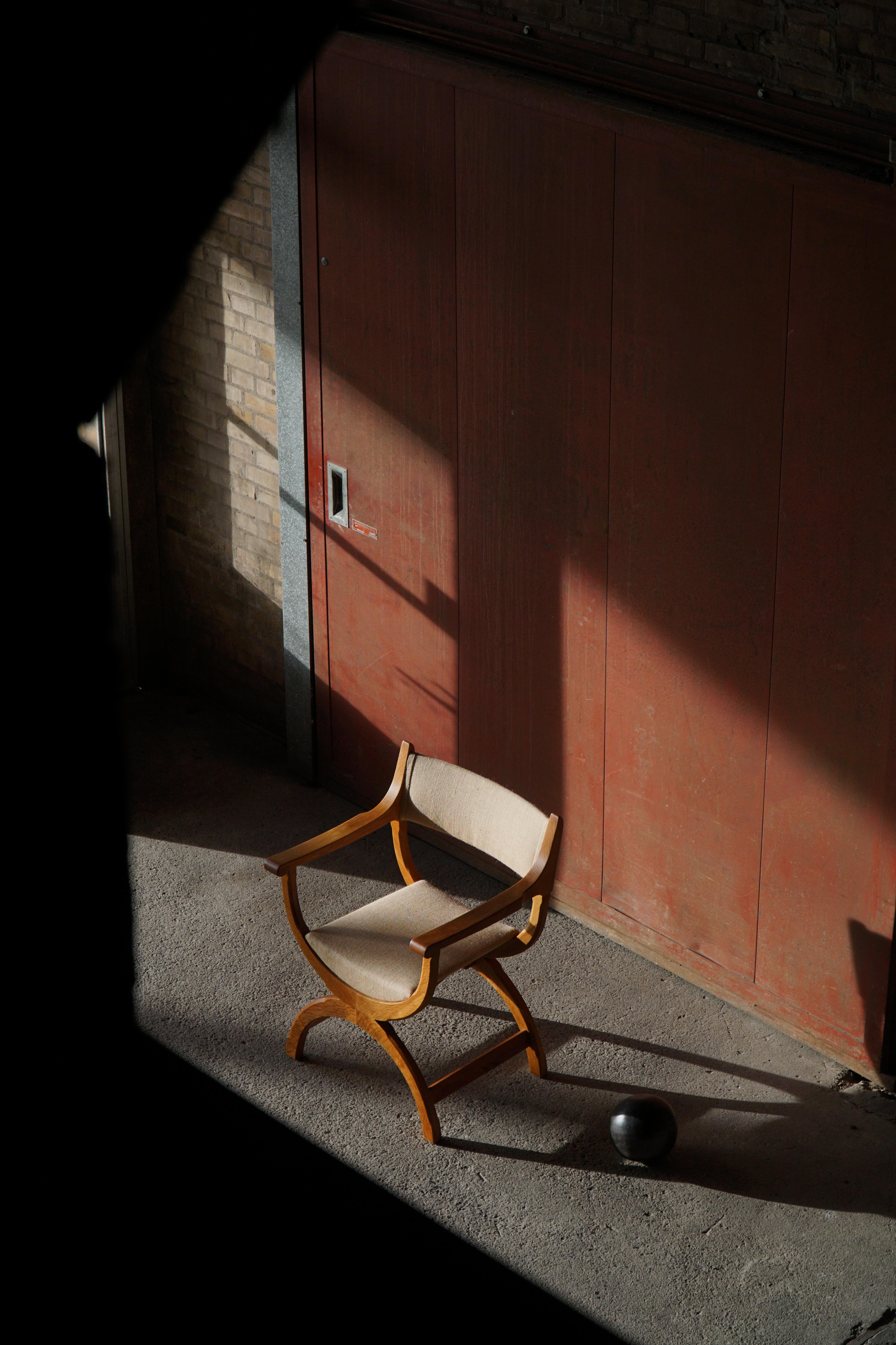 Sessel in Eiche & Hessisch, Modell 