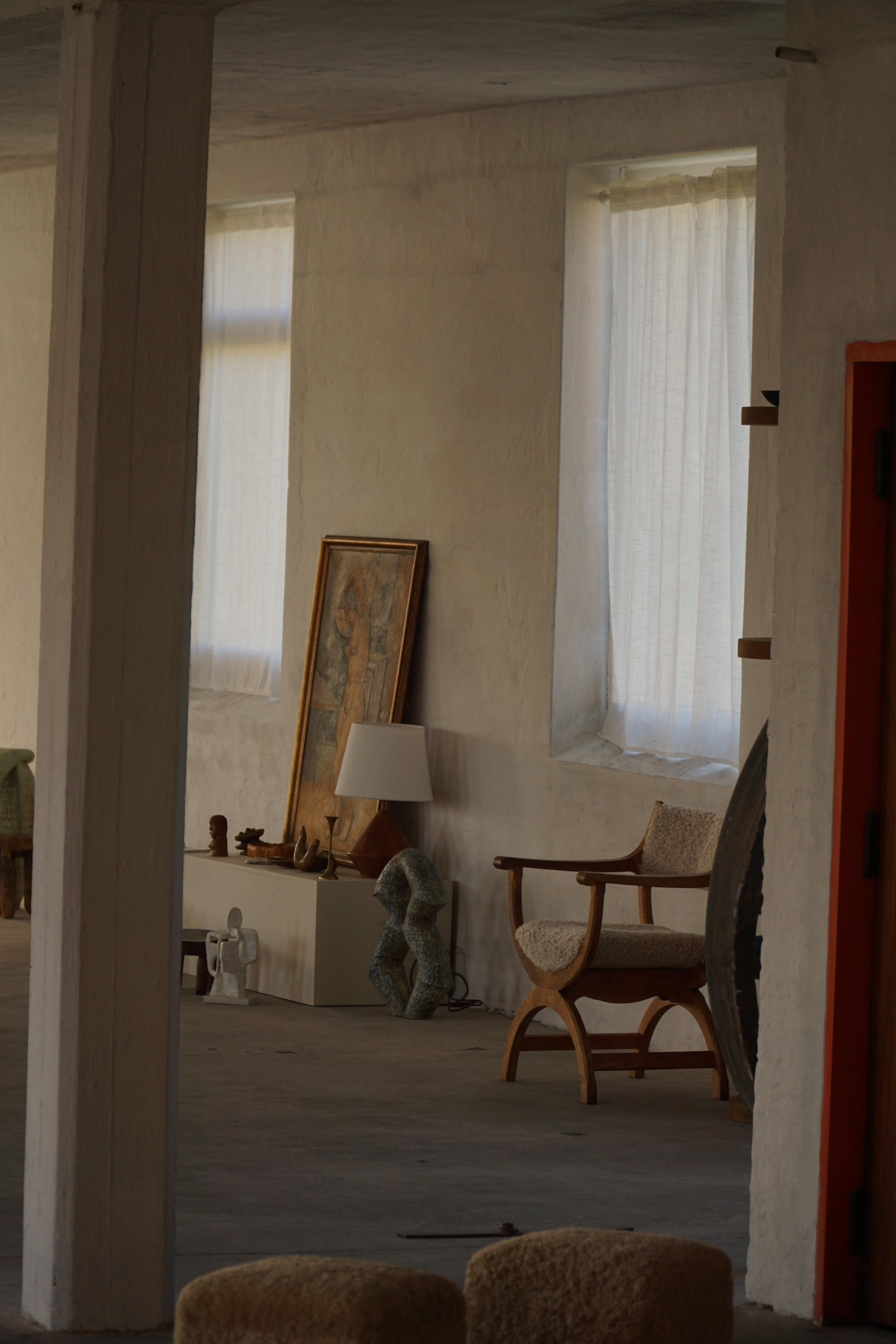 Sessel in Eiche & Hessisch, Modell 