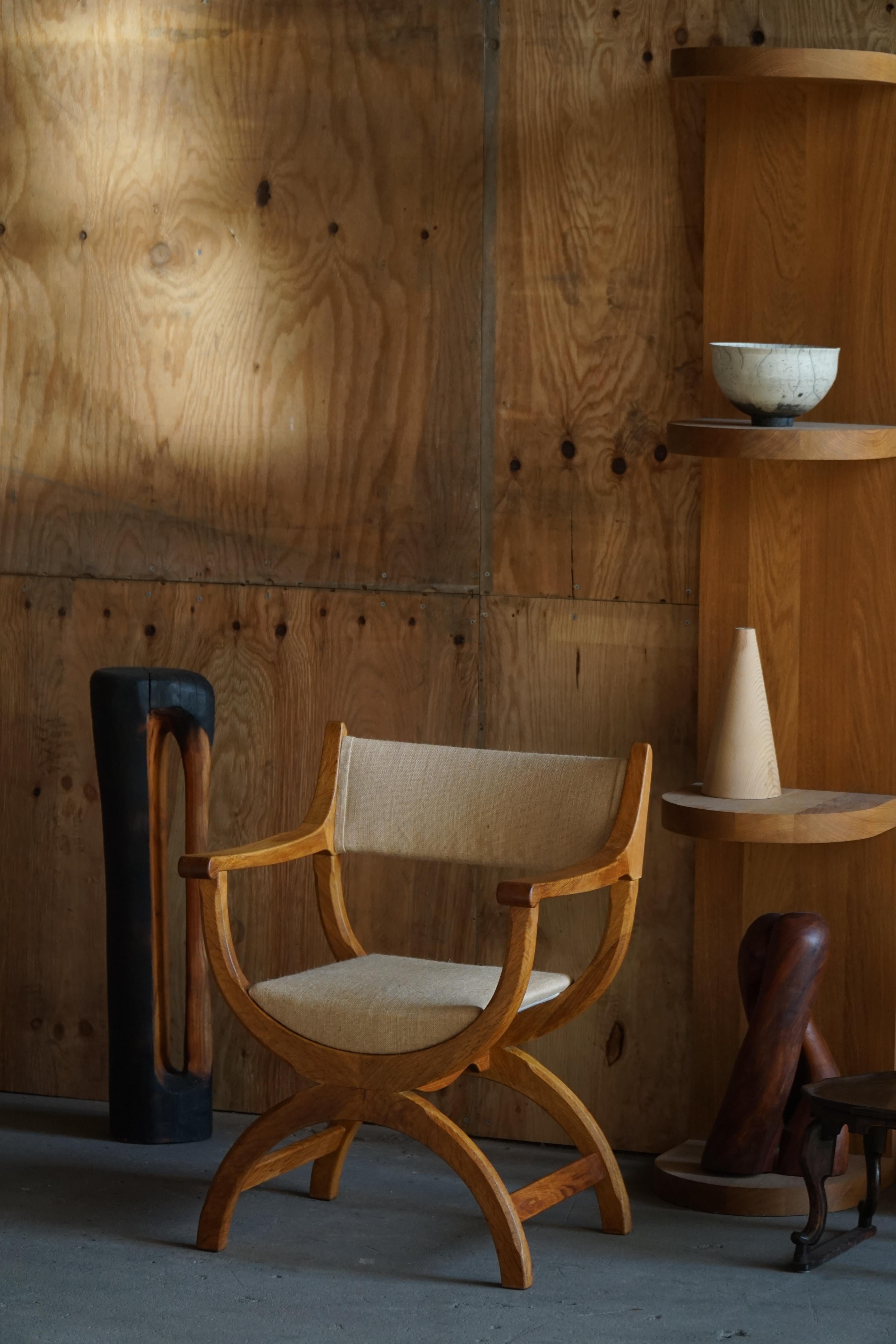 Sessel in Eiche & Hessisch, Modell 