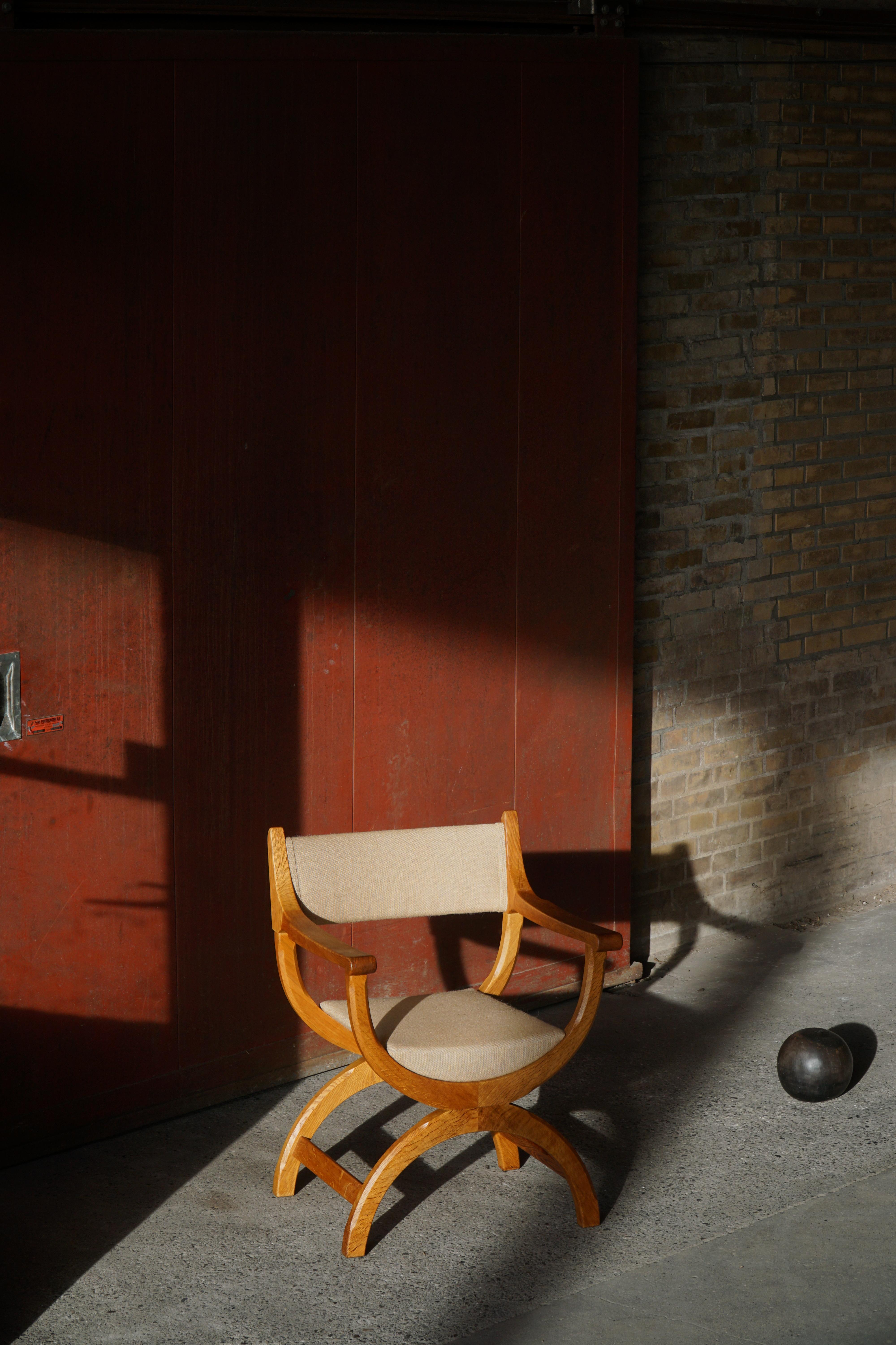 Sessel in Eiche & Hessisch, Modell 