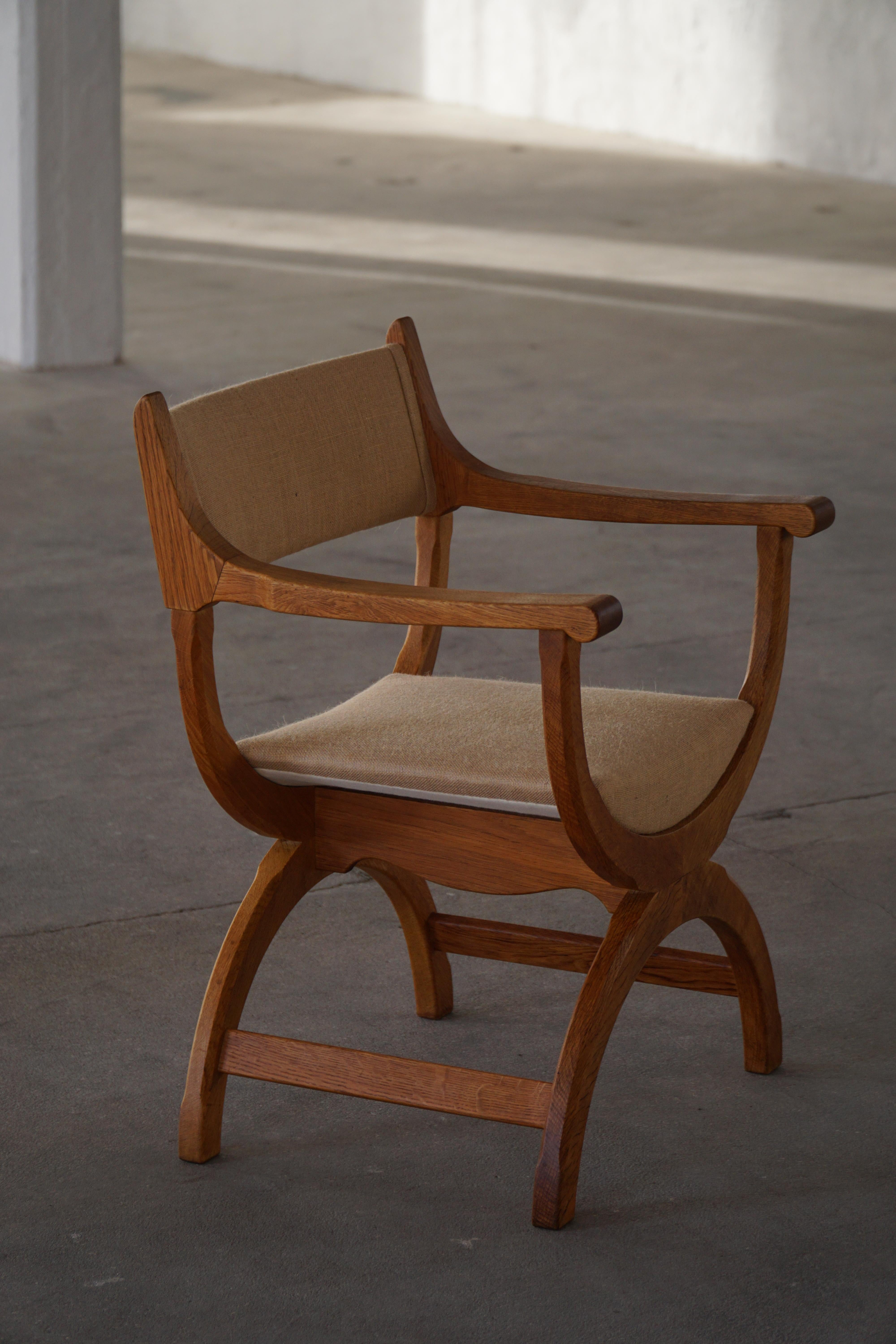 Sessel in Eiche & Hessisch, Modell 